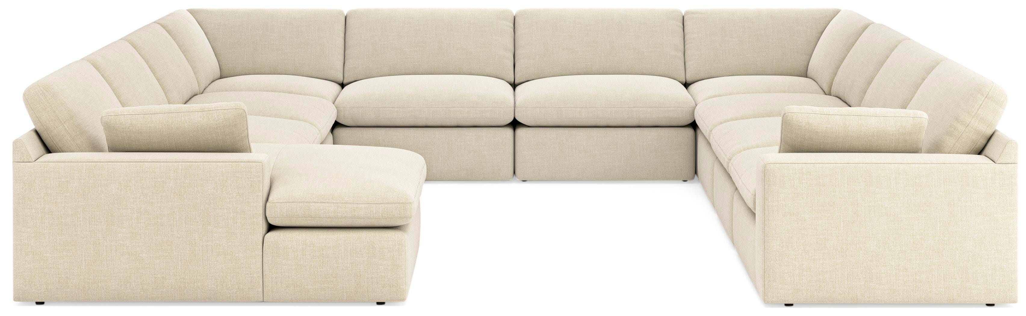 Dar Furniture - Ashley Furniture - Elyza 10-Piece Sectional - RAF 10-Piece Sectional / Linen - 10006S8