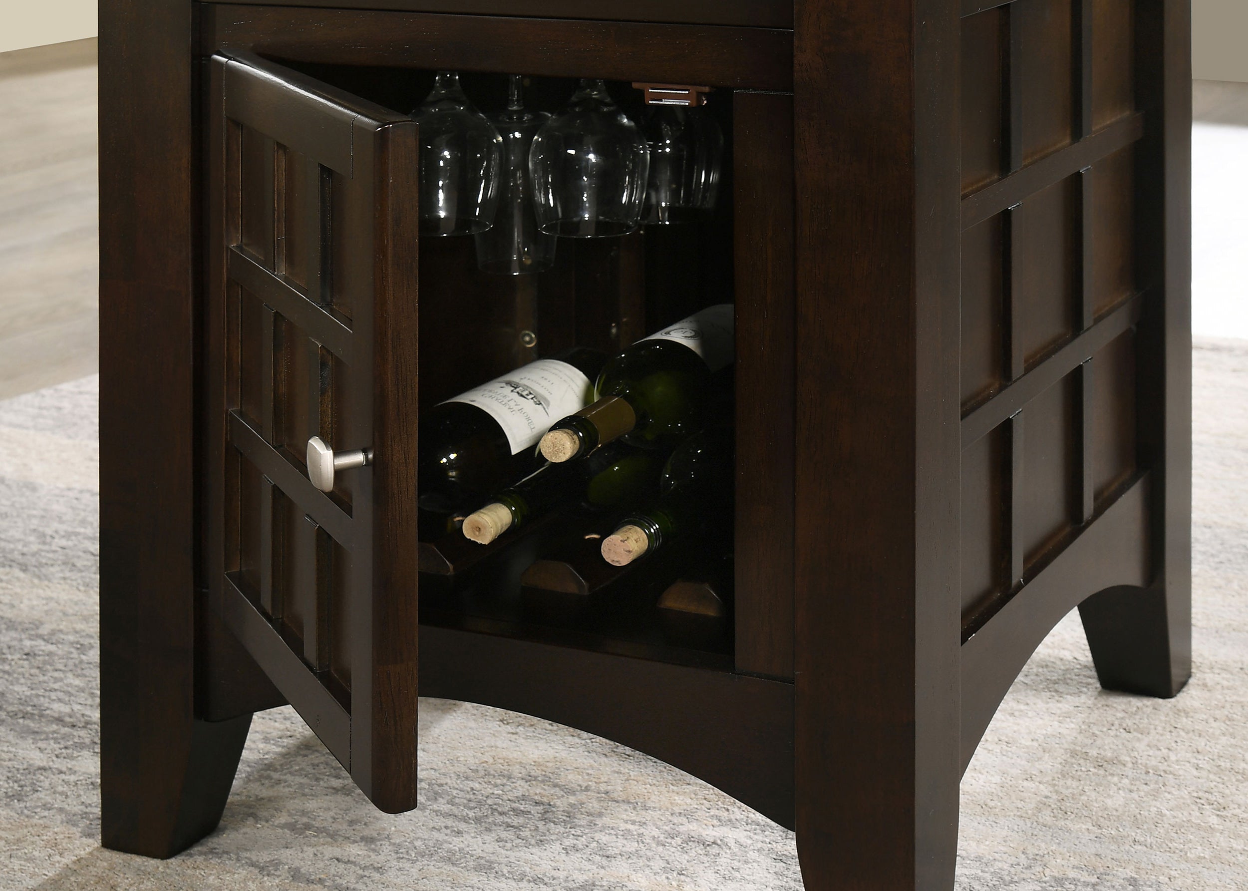 Gabriel 5-piece Square Counter Height Dining Set Cappuccino
