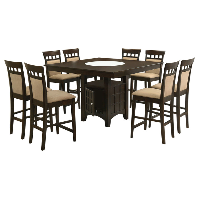 Gabriel 9-piece Square Counter Height Dining Set Cappuccino