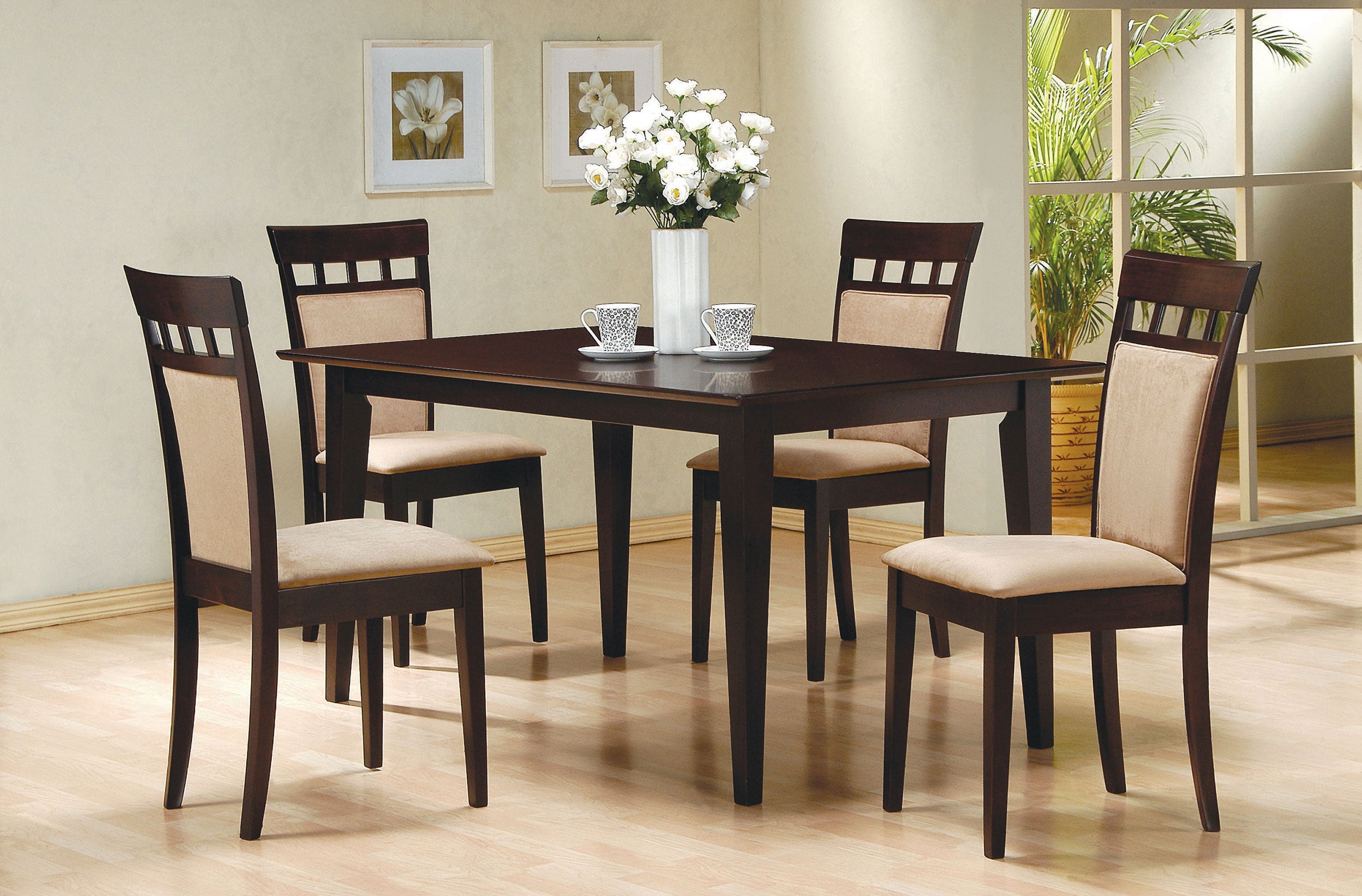 Dar Furniture - Coaster - Gabriel 5-piece Rectangular 59-inch Dining Set Cappuccino - 100771-S5A