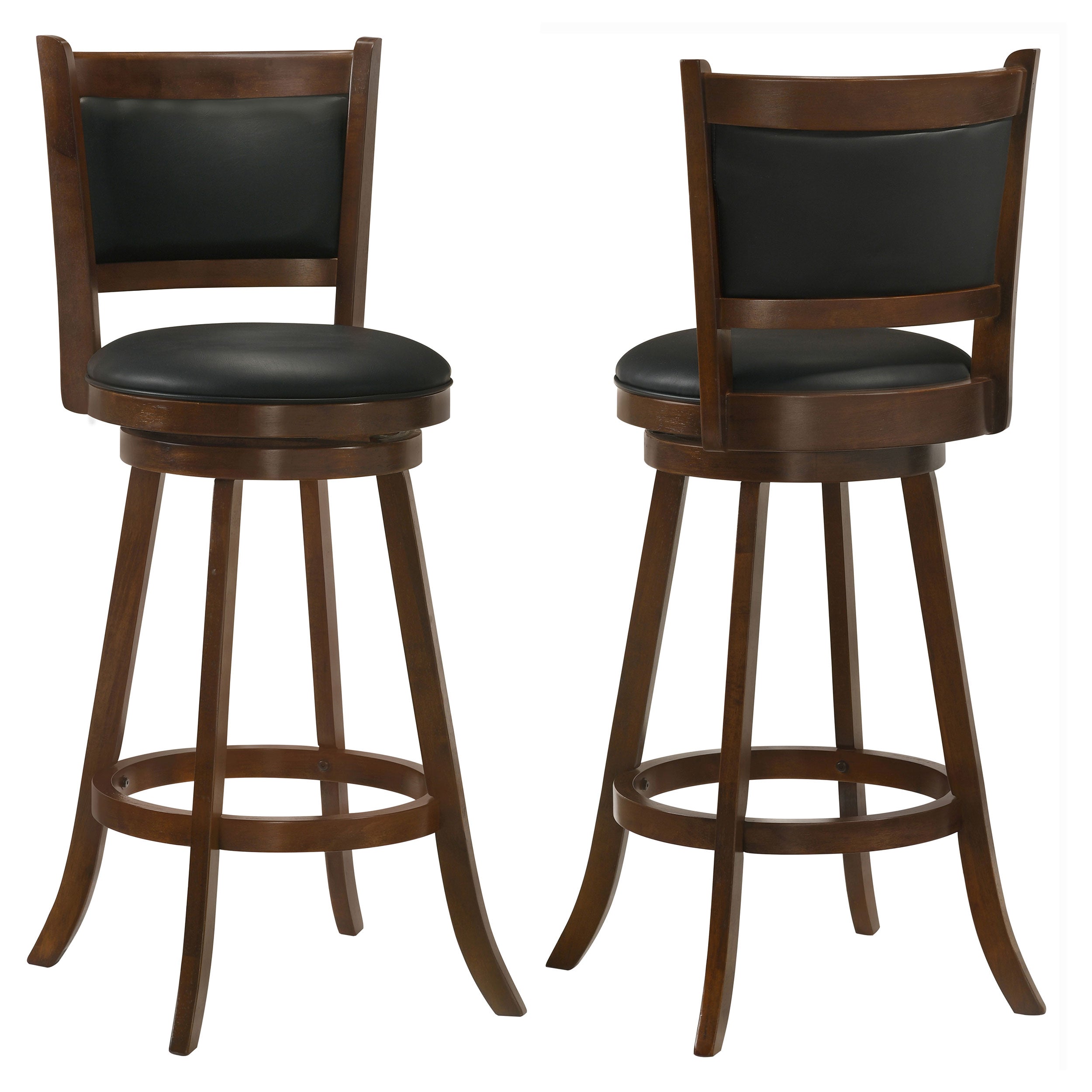 Dar Furniture - Coaster - Broxton Upholstered Swivel Bar Chair Chestnut (Set of 2) - 101920