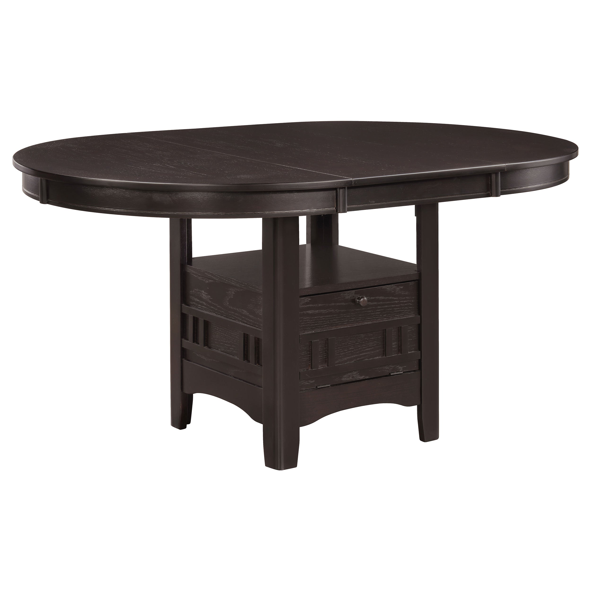 Dar Furniture - Coaster - Lavon Oval 60-inch Wood Extension Leaf Dining Table Espresso - 102671