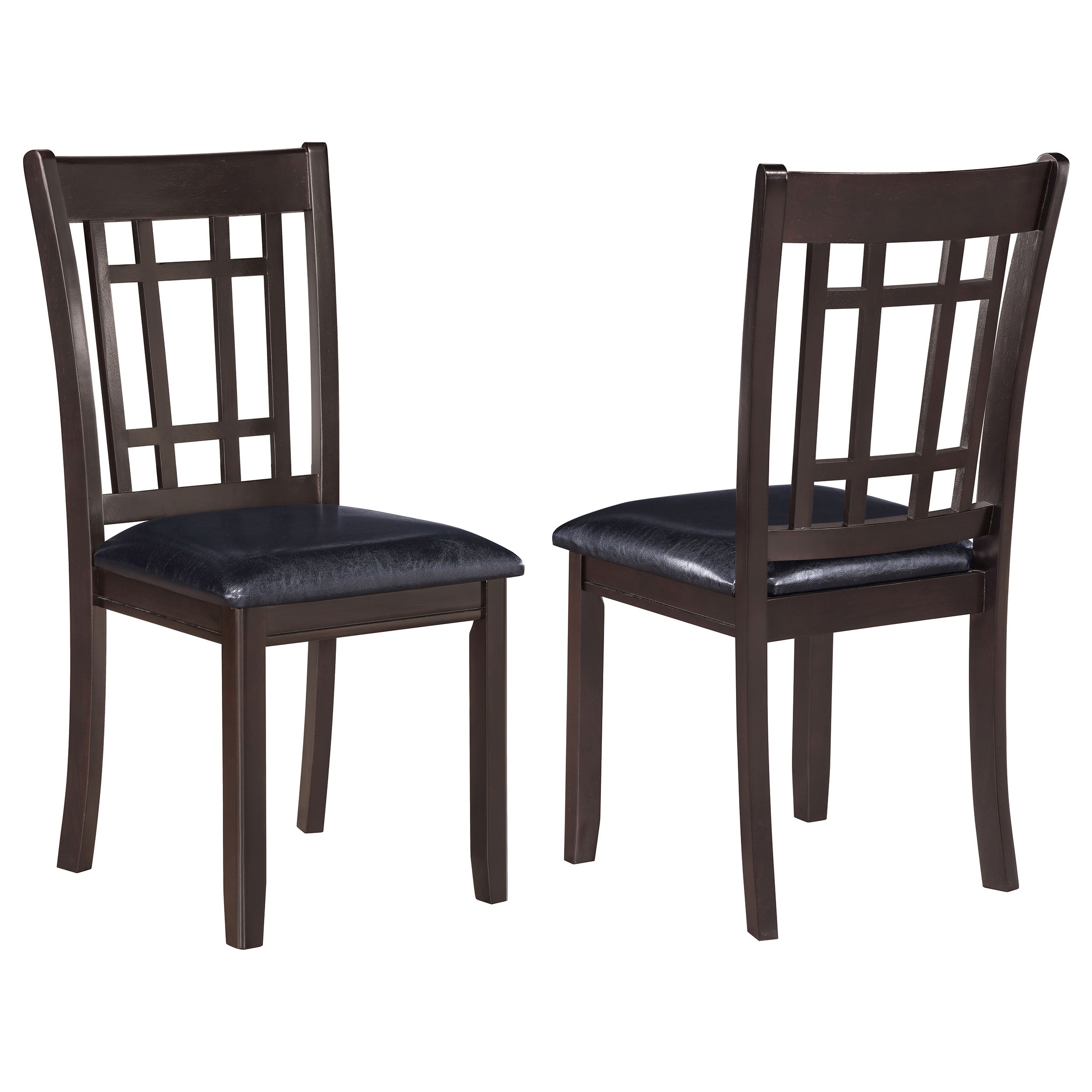 Dar Furniture - Coaster - Lavon Wood Dining Side Chair Black and Espresso (Set of 2) - 102672
