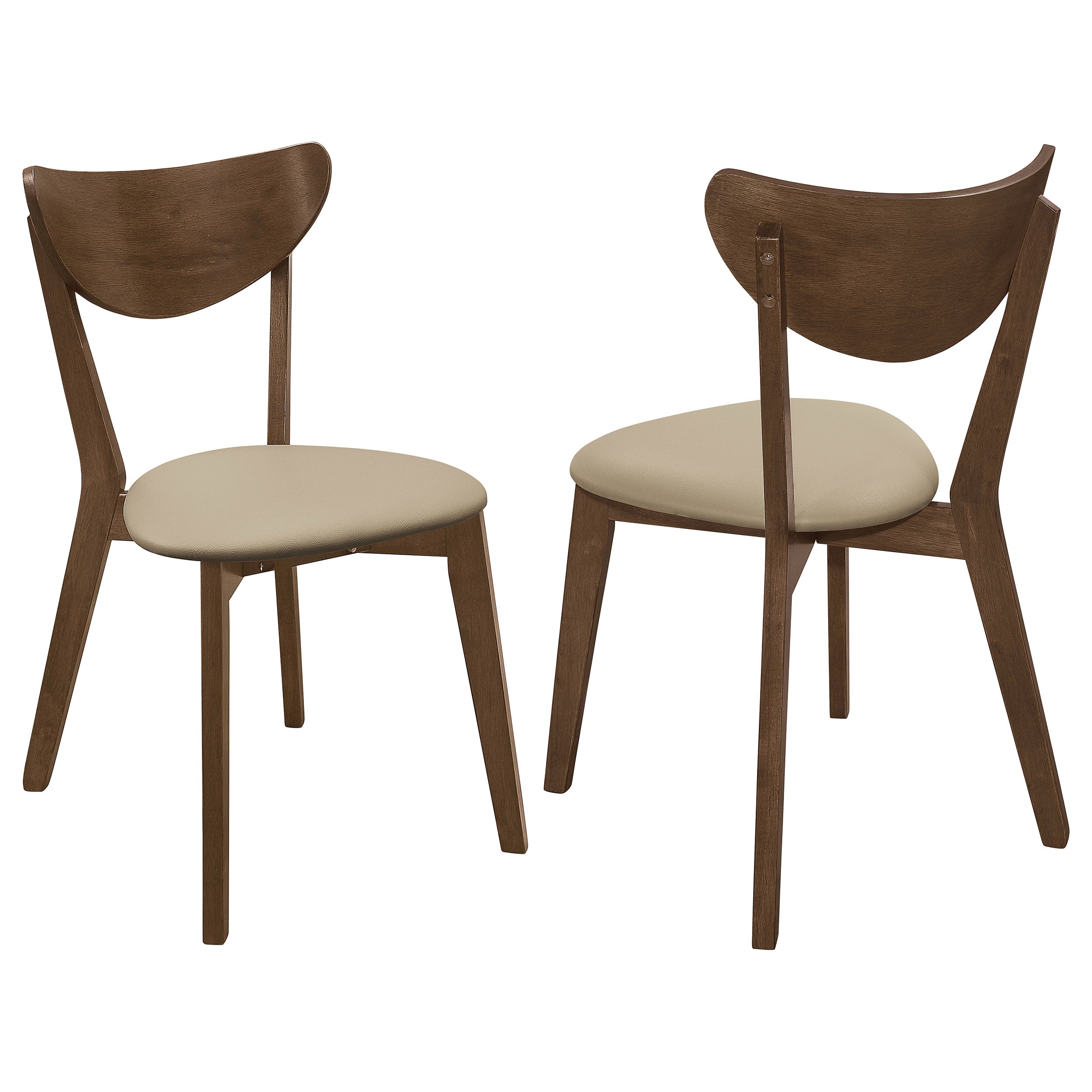 Dar Furniture - Coaster - Kersey Wood Dining Side Chair Chestnut (Set of 2) - 103062