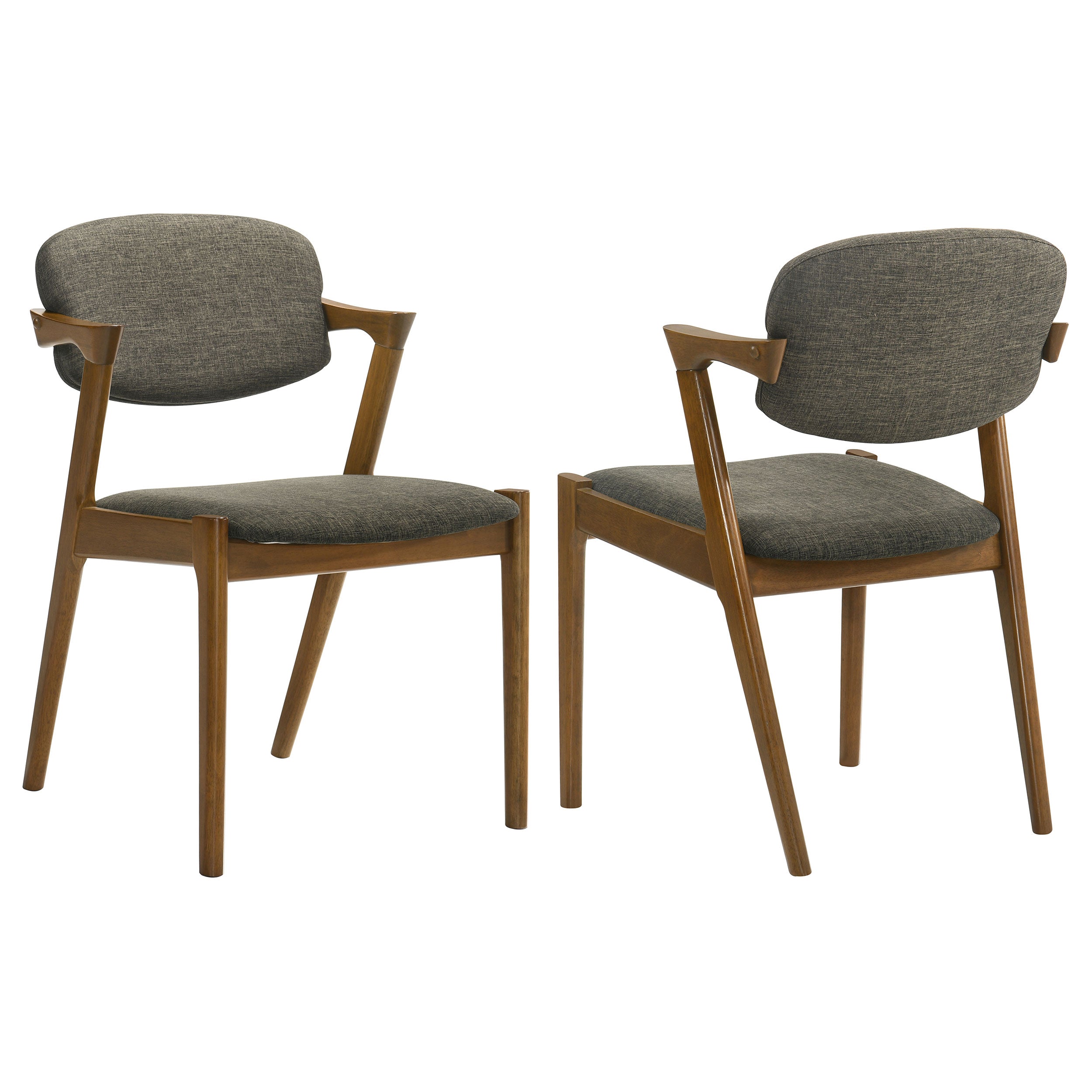Dar Furniture - Coaster - Malone Padded Wood Dining Arm Chair Dark Walnut (Set of 2) - 105352