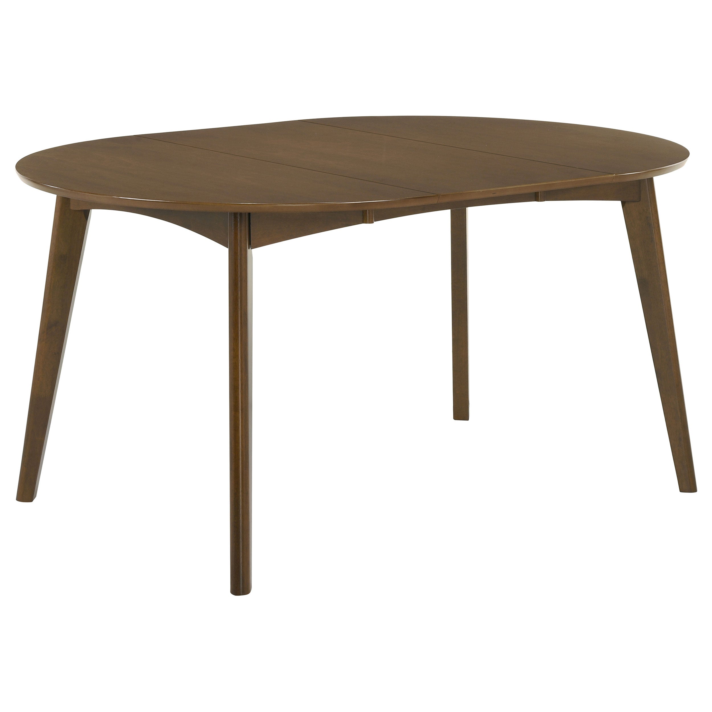 Dar Furniture - Coaster - Jedda Oval 60-inch Extension Leaf Dining Table Dark Walnut - 105361