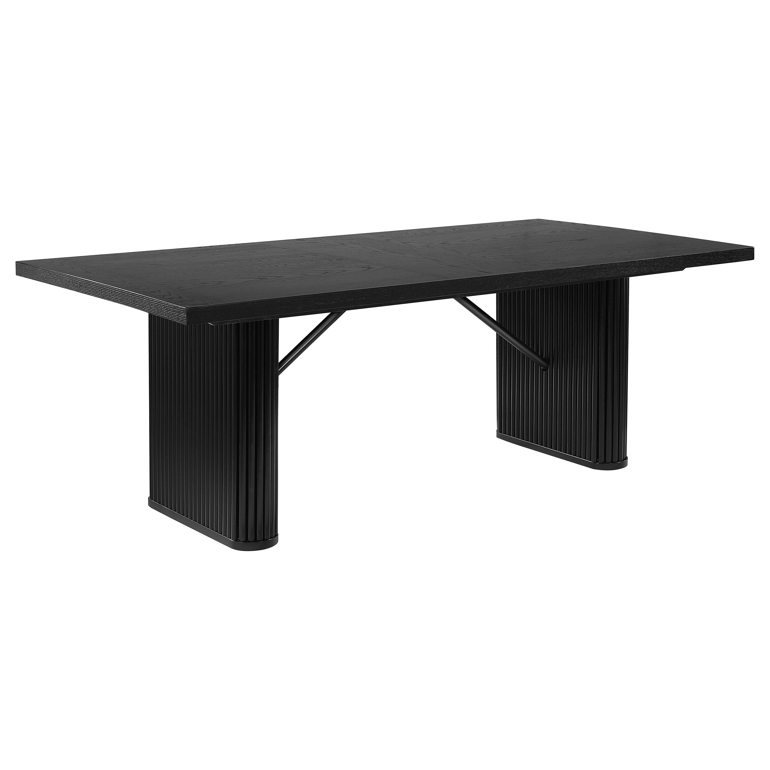 Dar Furniture - Coaster - Catherine Rectangular 84-inch Wood Dining Table Black - 106251