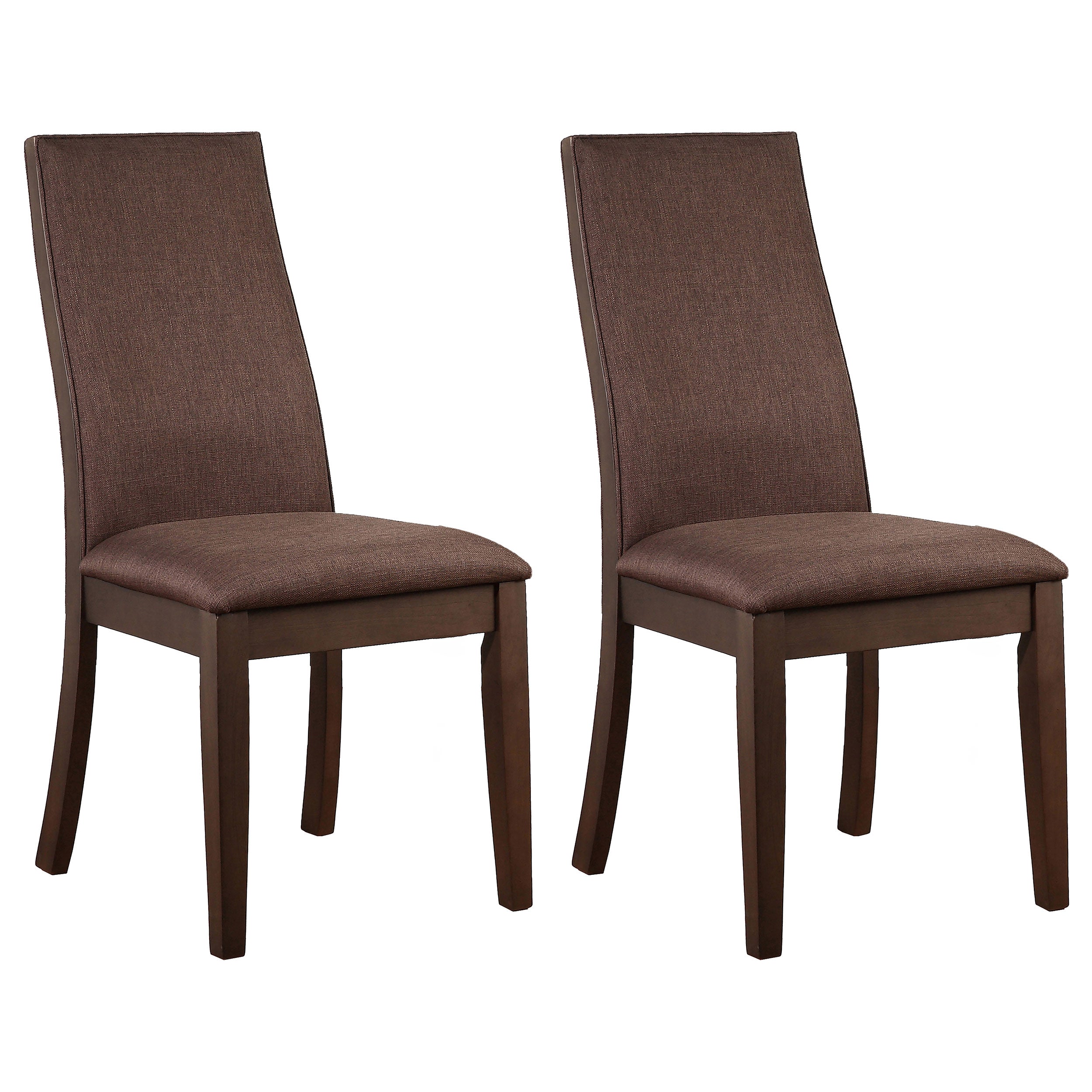 Dar Furniture - Coaster - Spring Creek Upholstered Dining Chair Chocolate (Set of 2) - 106582