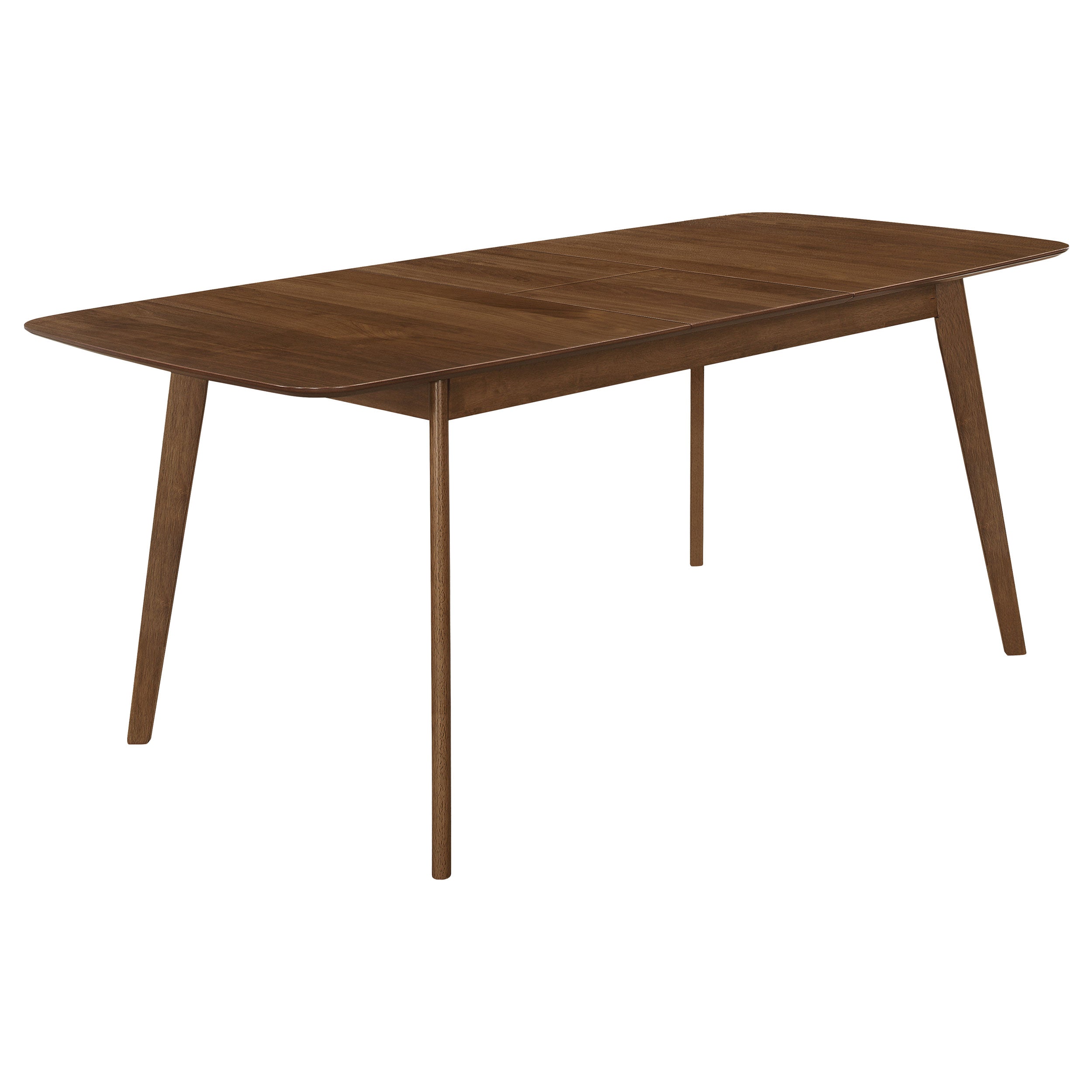 Dar Furniture - Coaster - Redbridge 75-inch Extension Leaf Dining Table Natural Walnut - 106591