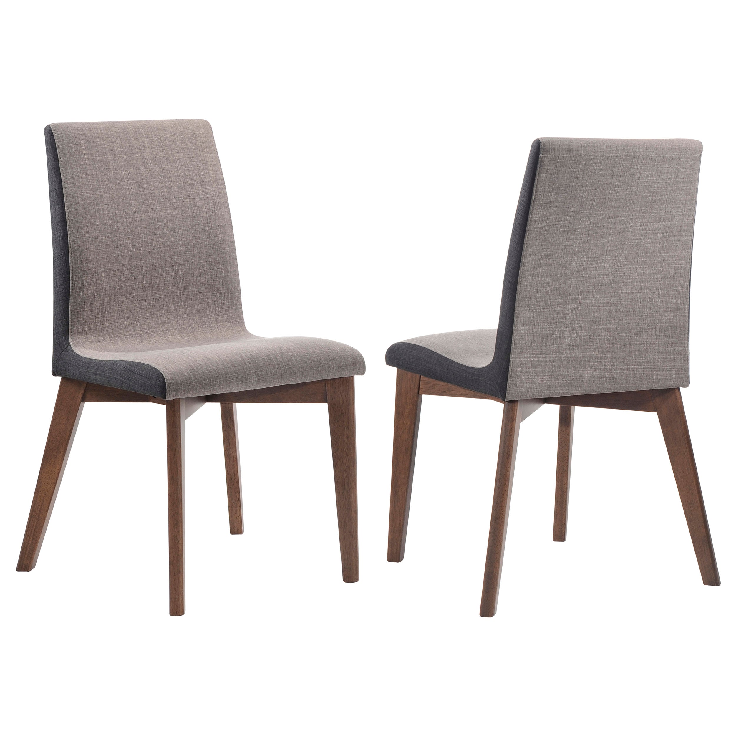 Dar Furniture - Coaster - Redbridge Upholstered Dining Side Chair Walnut (Set of 2) - 106592