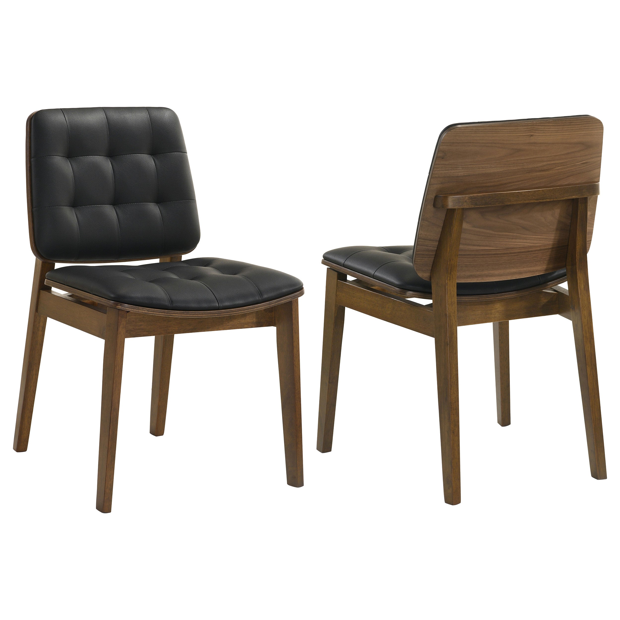 Dar Furniture - Coaster - Redbridge Upholstered Dining Side Chair Walnut (Set of 2) - 106596