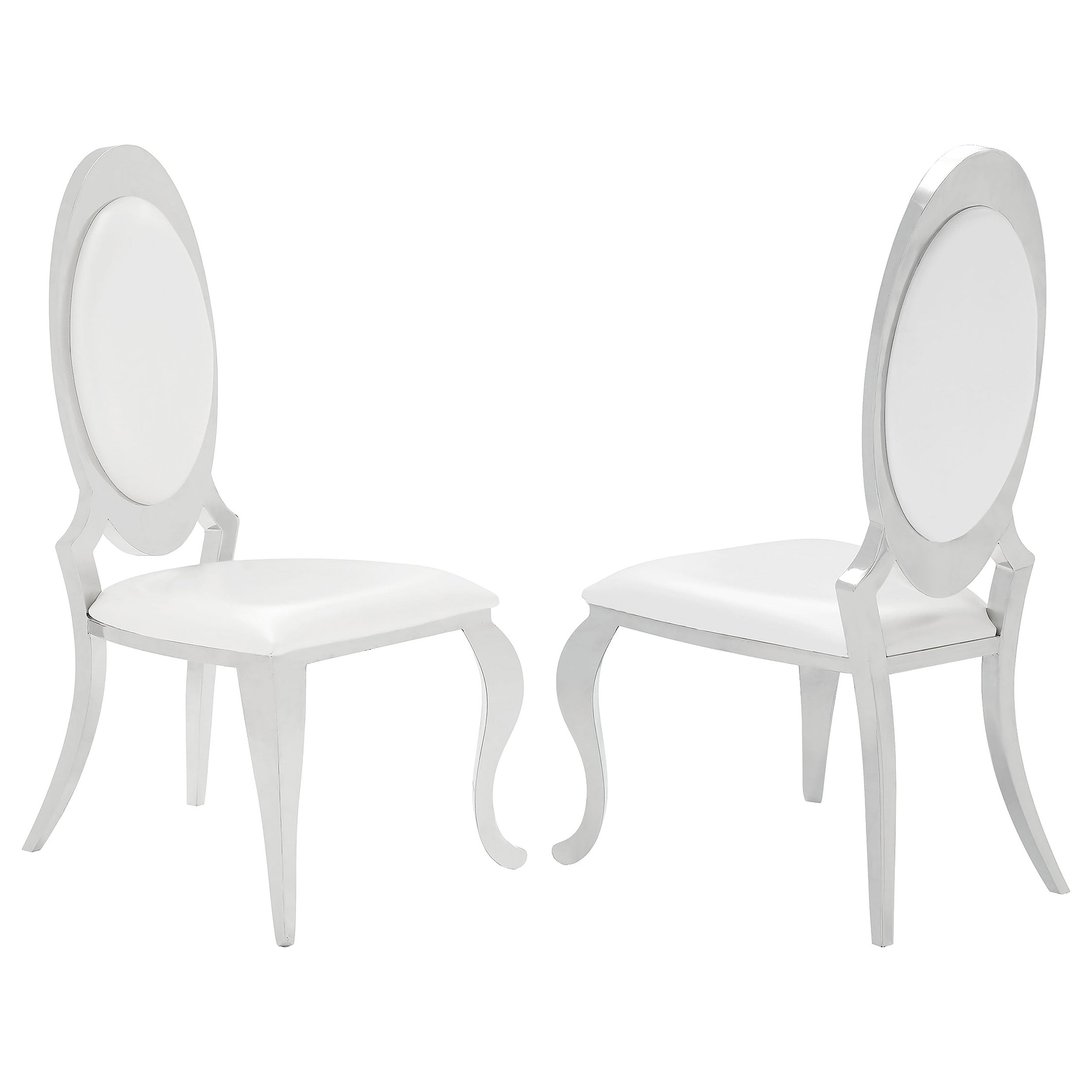 Dar Furniture - Coaster - Anchorage Upholstered Dining Chair Cream White (Set of 2) - 107872N