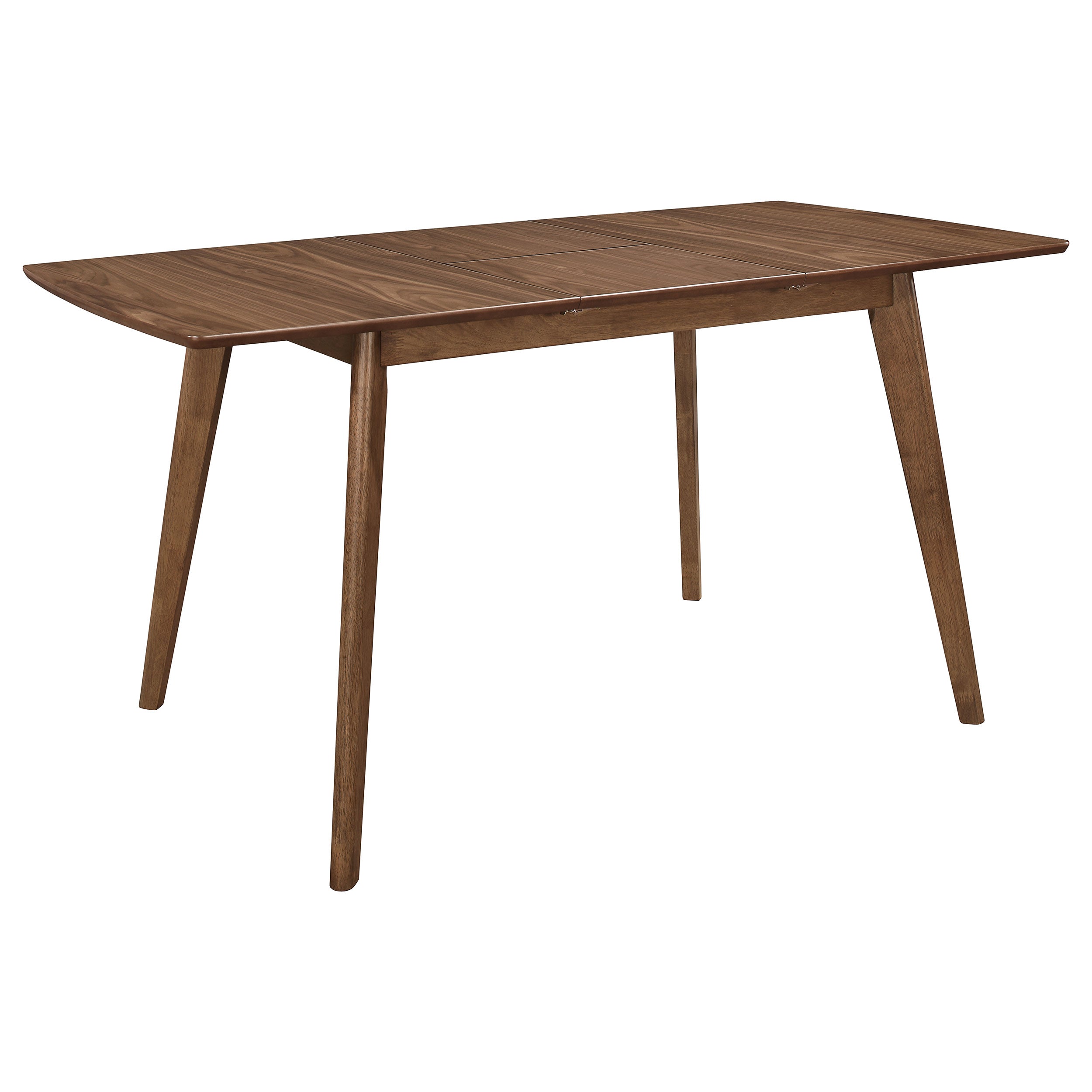 Dar Furniture - Coaster - Alfredo 63-inch Extension Leaf Dining Table Natural Walnut - 108080