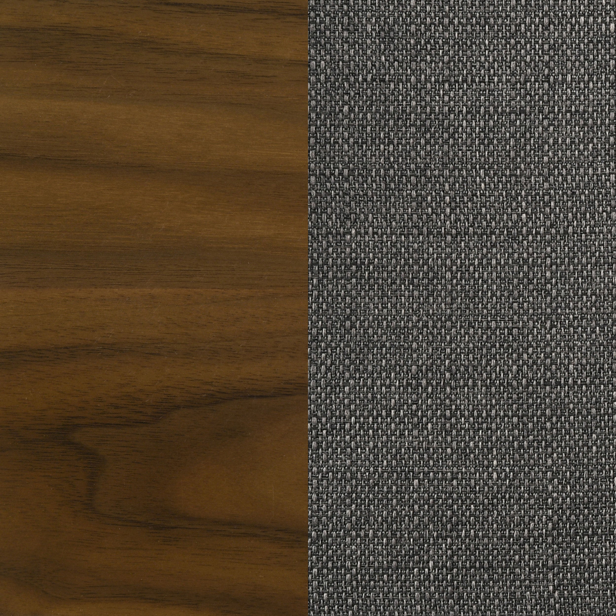 Alfredo Dining Side Chair Grey and Natural Walnut (Set of 2)