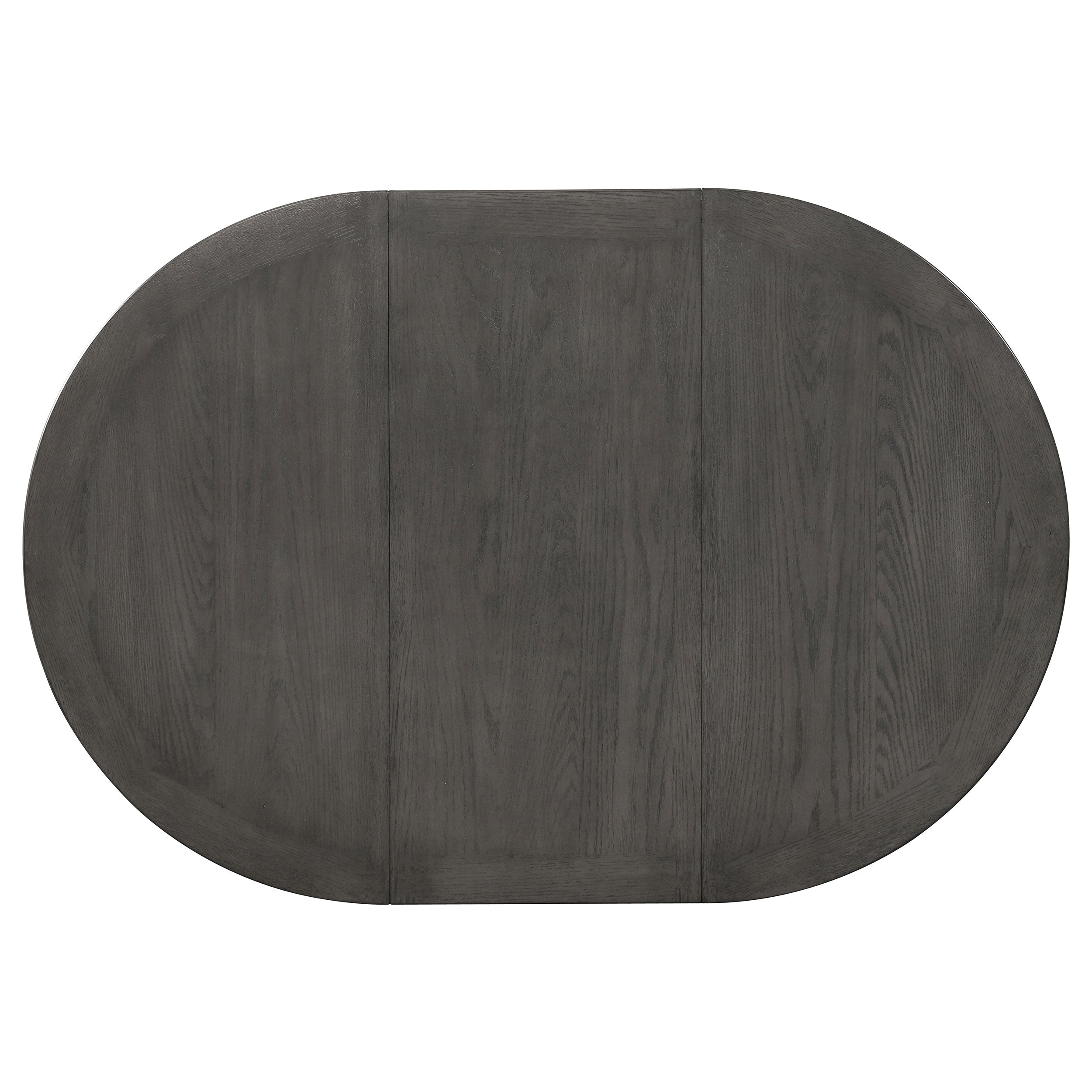 Lavon Oval 60-inch Wood Extension Leaf Dining Table Medium Grey
