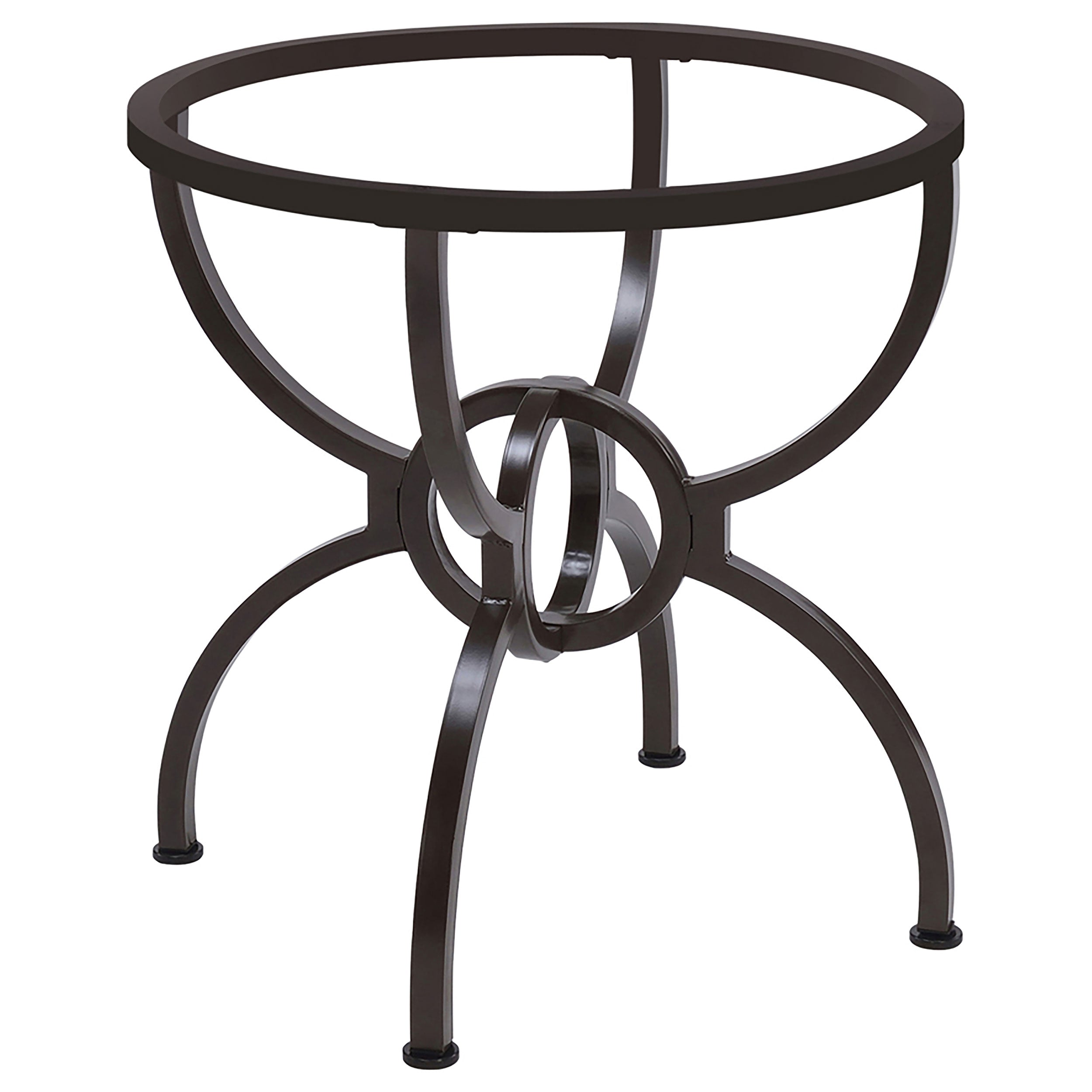 Dar Furniture - Coaster - Aviano Round Metal Dining Table Base Gunmetal - 108291