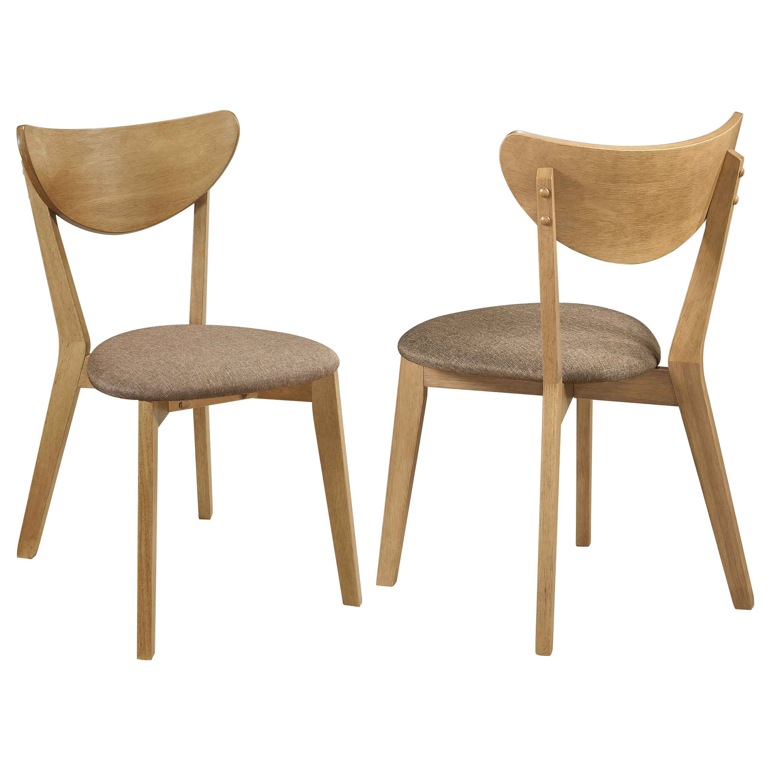 Dar Furniture - Coaster - Elowen Wood Dining Side Chair Light Walnut (Set of 2) - 108442