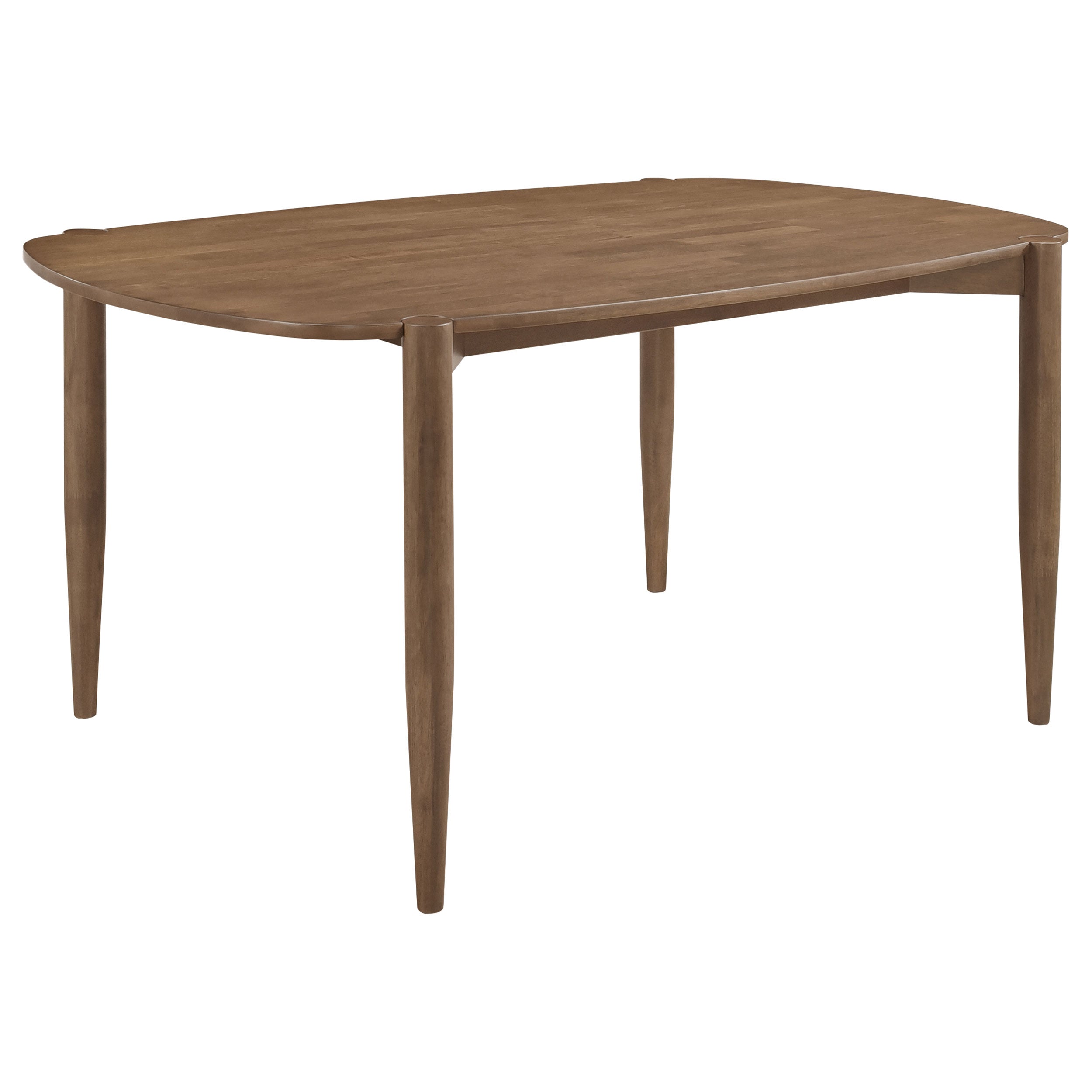 Dar Furniture - Coaster - Dortch Oval 63-inch Solid Wood Dining Table Walnut - 108461