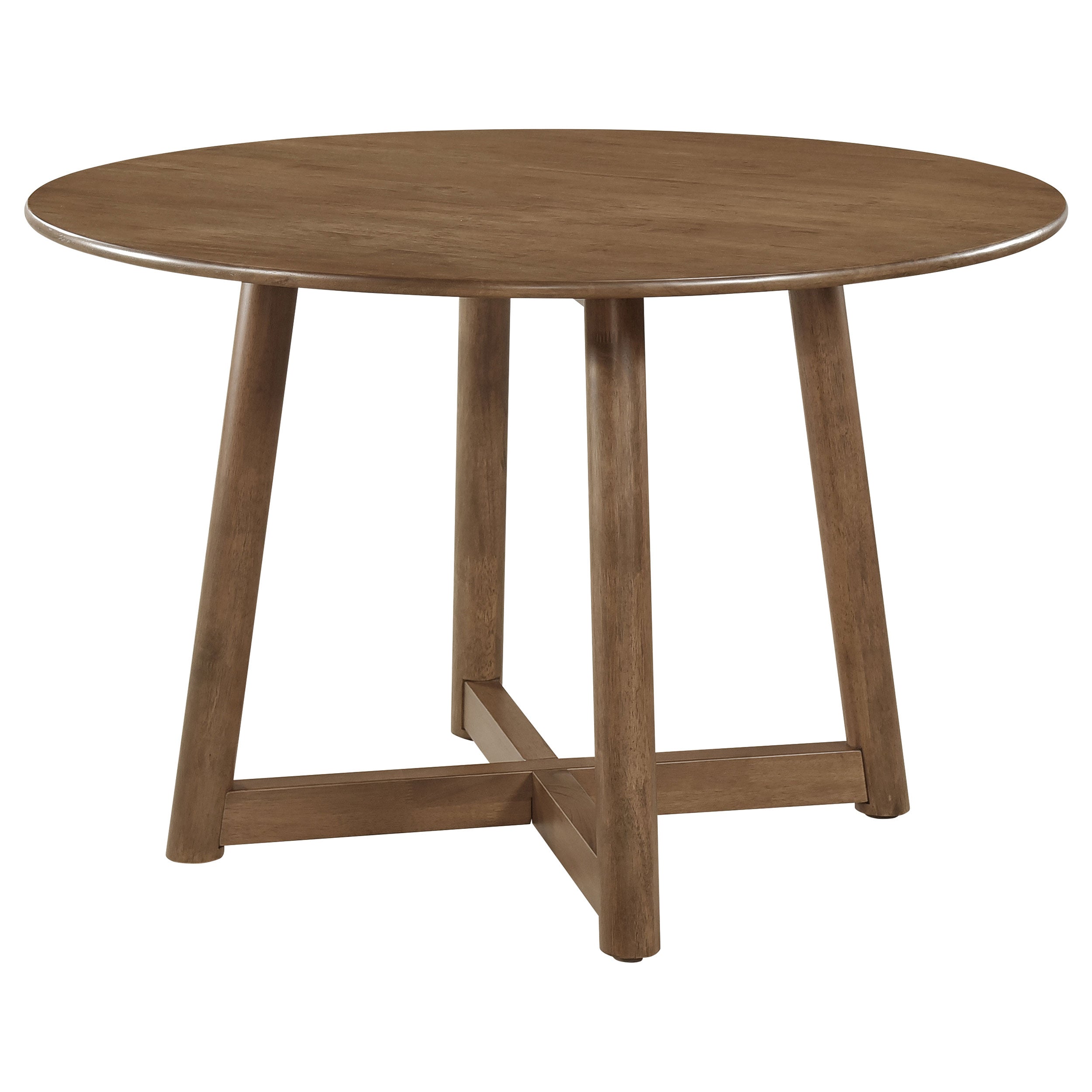 Dar Furniture - Coaster - Dinah Round 47-inch Solid Wood Dining Table Walnut - 108471