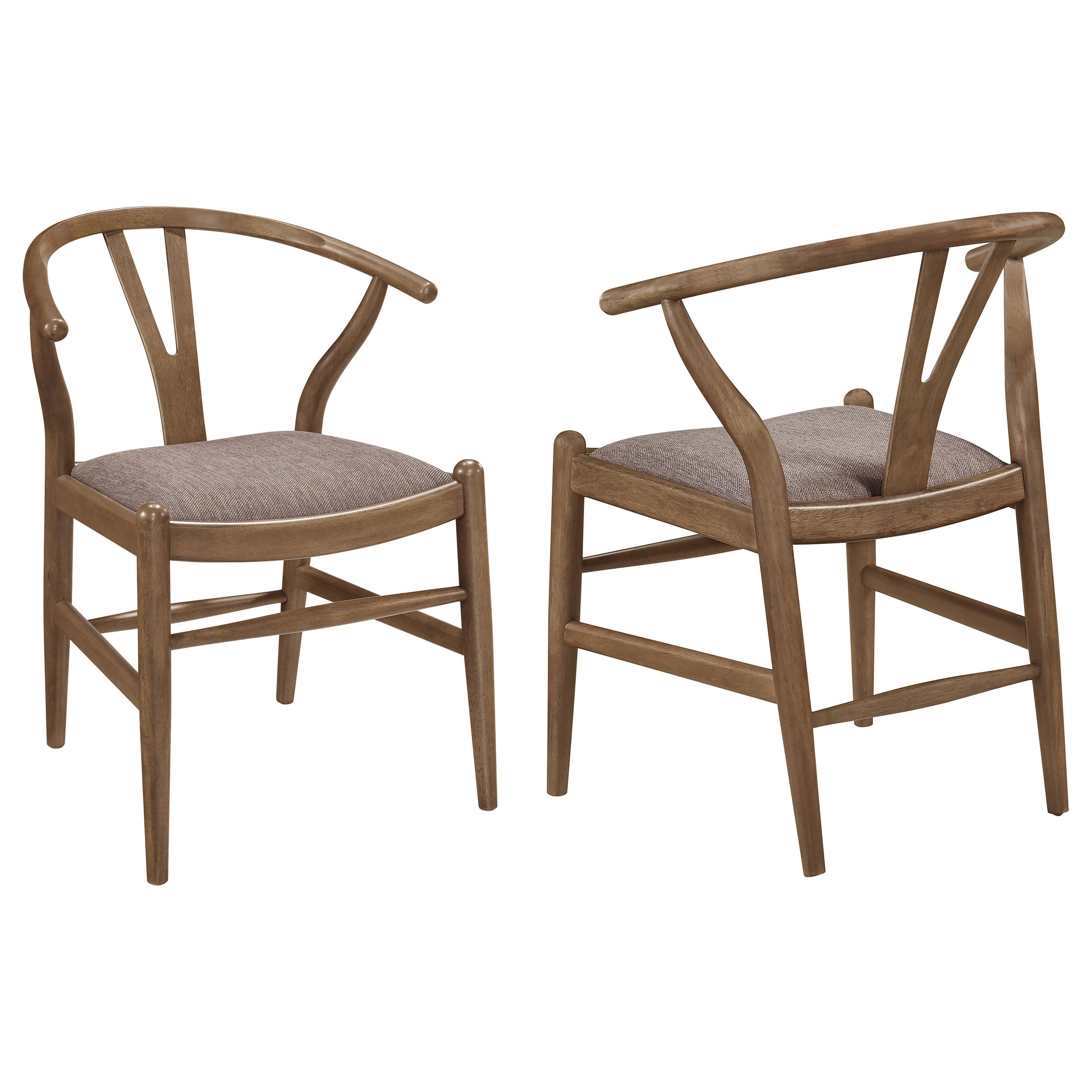 Dar Furniture - Coaster - Dinah Wood Wishbone Dining Side Chair Walnut (Set of 2) - 108472