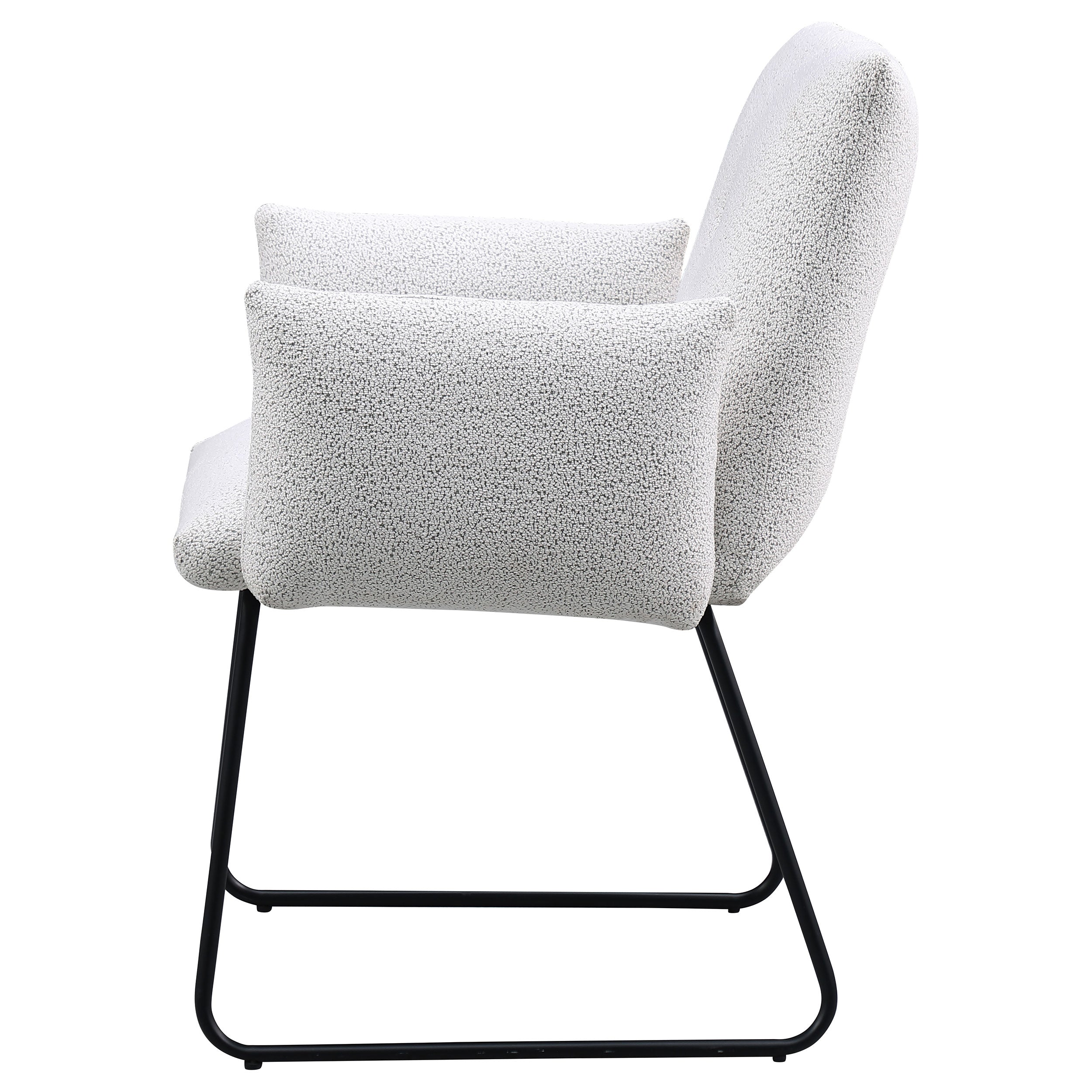 Ackland Upholstered Dining Arm Chair Light Grey (Set of 2)