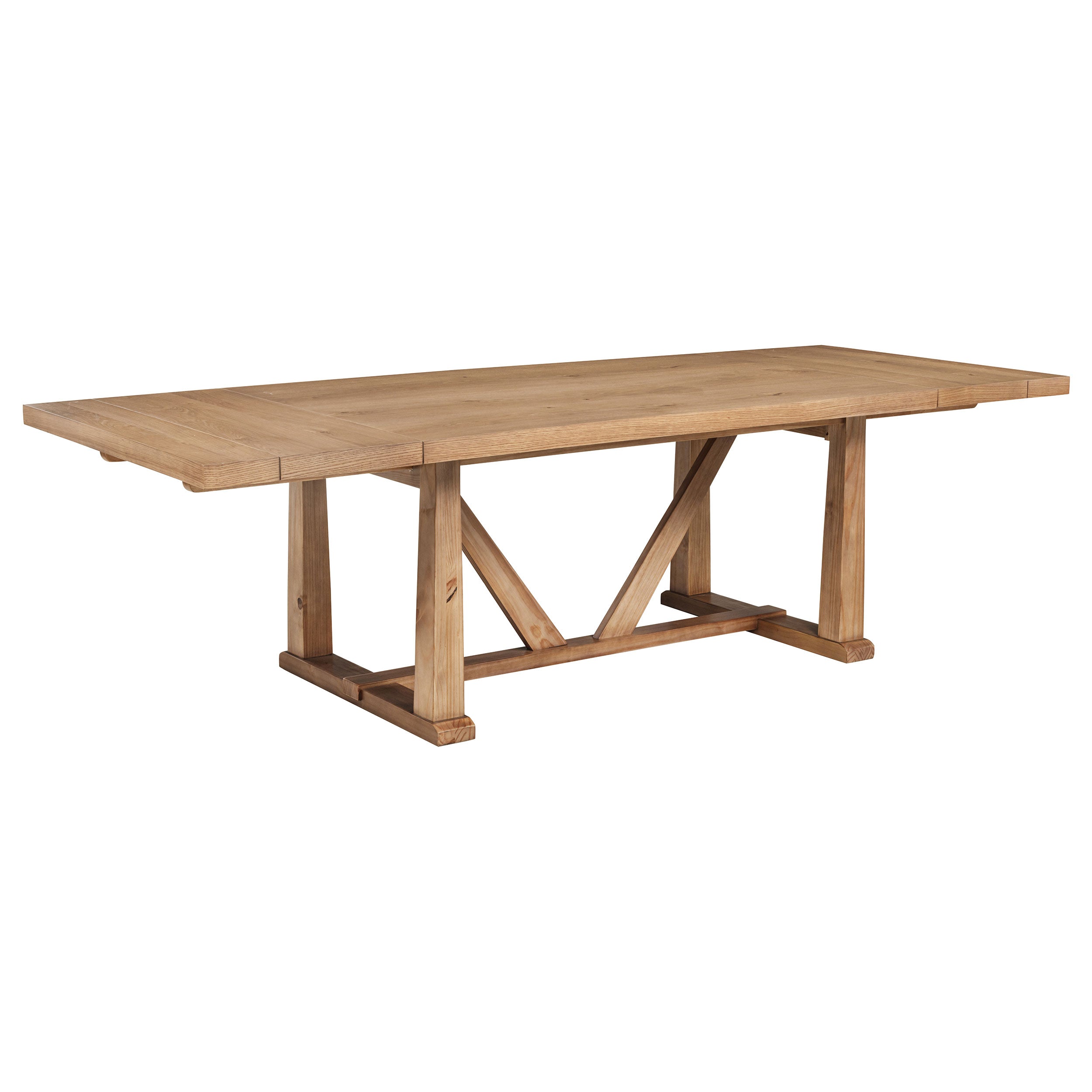 Dar Furniture - Coaster - Middleton 106-inch Extension Leaf Dining Table Natural Brown - 108541
