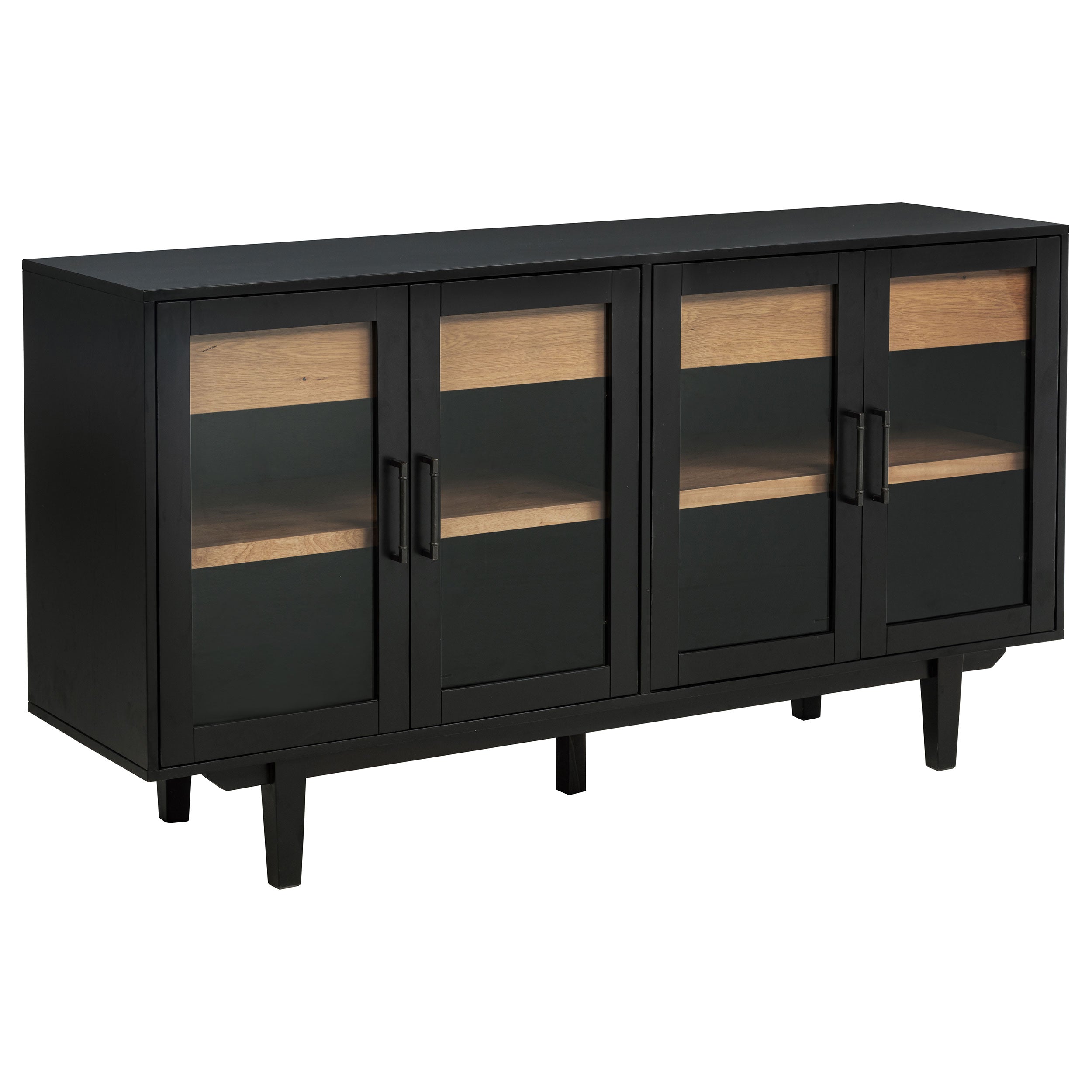 Dar Furniture - Coaster - Middleton 4-door Sideboard Server with Dual Drawers Black - 108545BLK