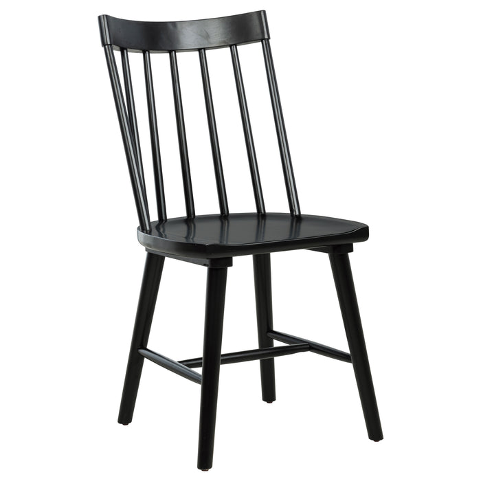Middleton Solid Wood Dining Side Chair Black (Set of 2)
