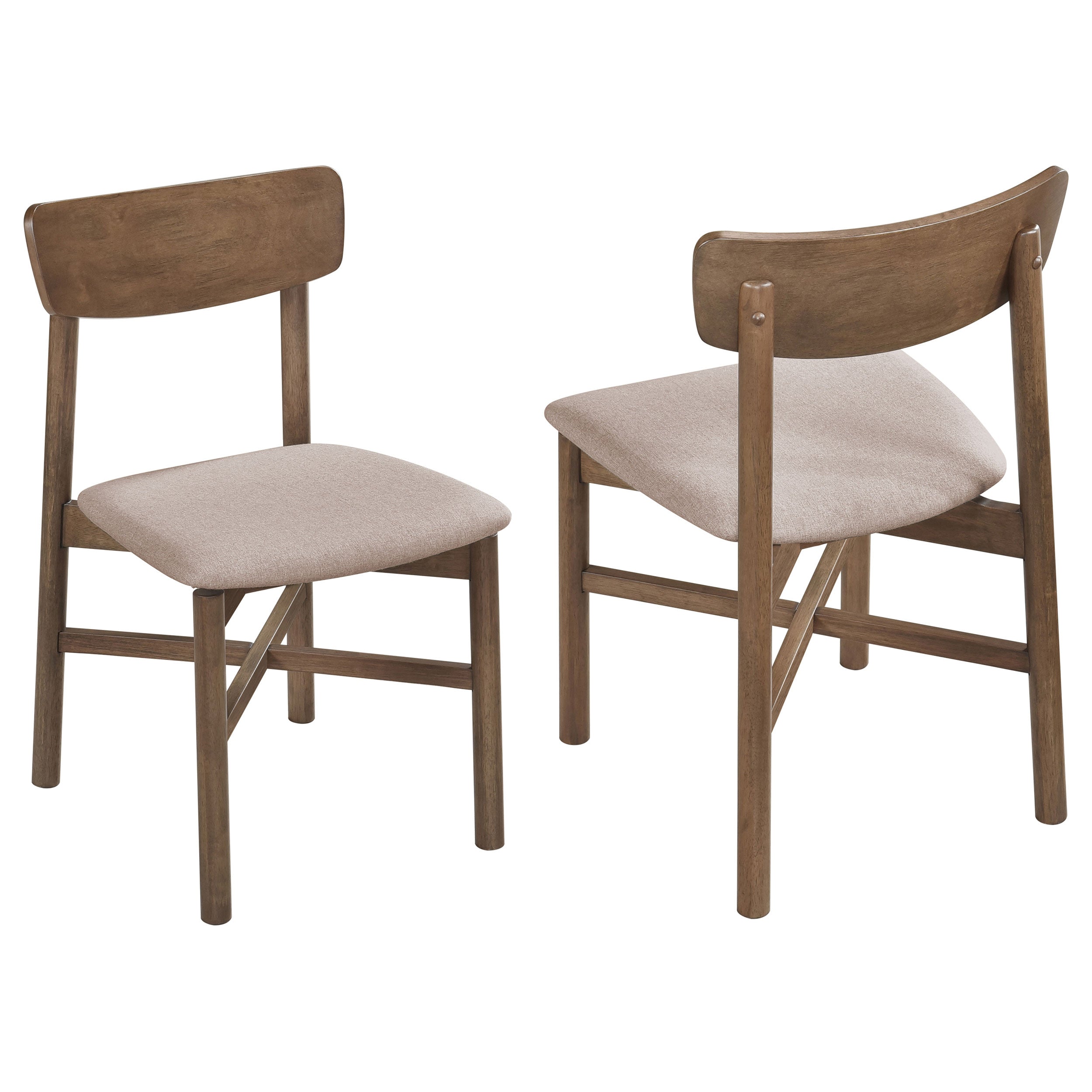 Dar Furniture - Coaster - Parkridge Dining Side Chair Natural Walnut (Set of 2) - 108562