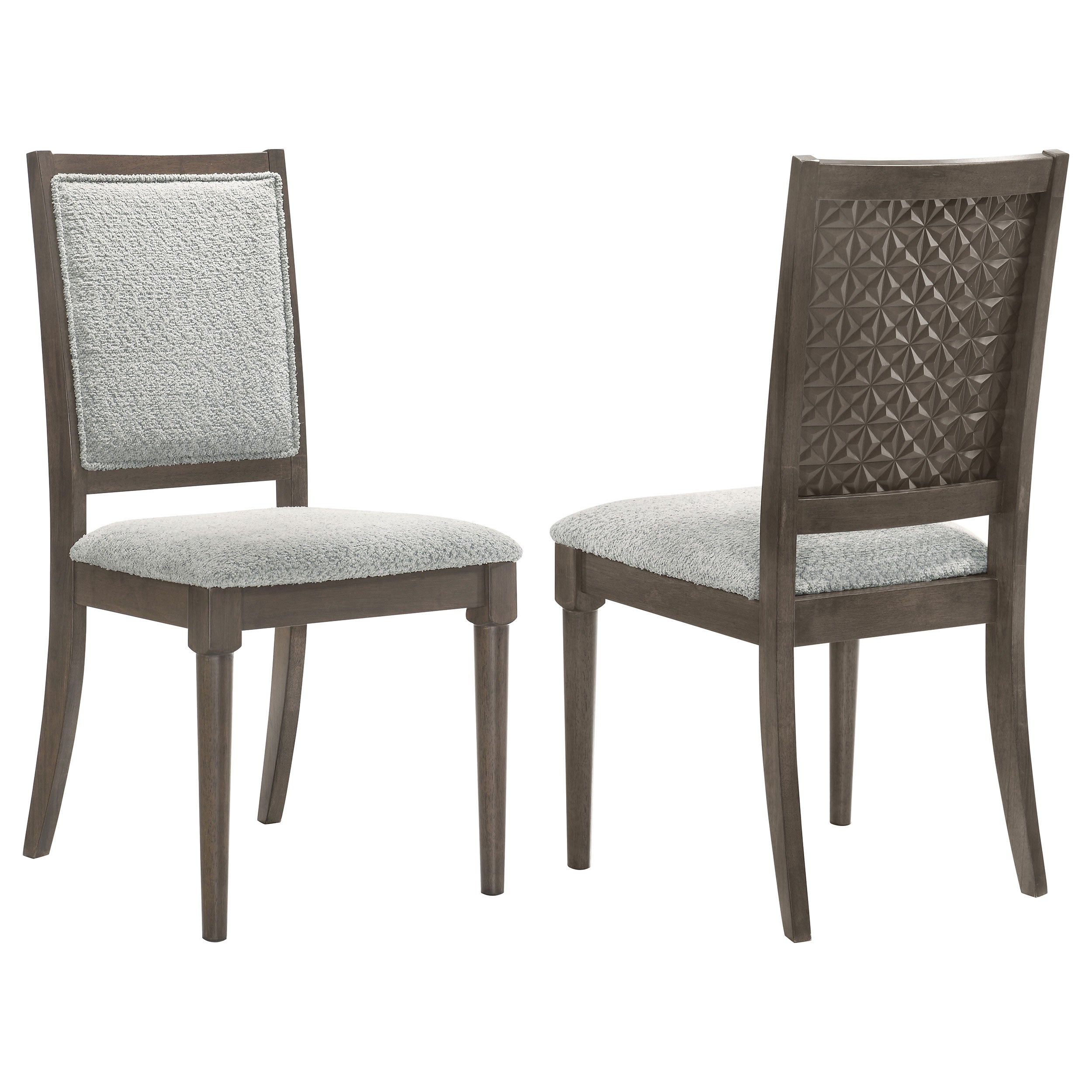 Dar Furniture - Coaster - Onslow Upholstered Dining Side Chair Dark Brown (Set of 2) - 108622