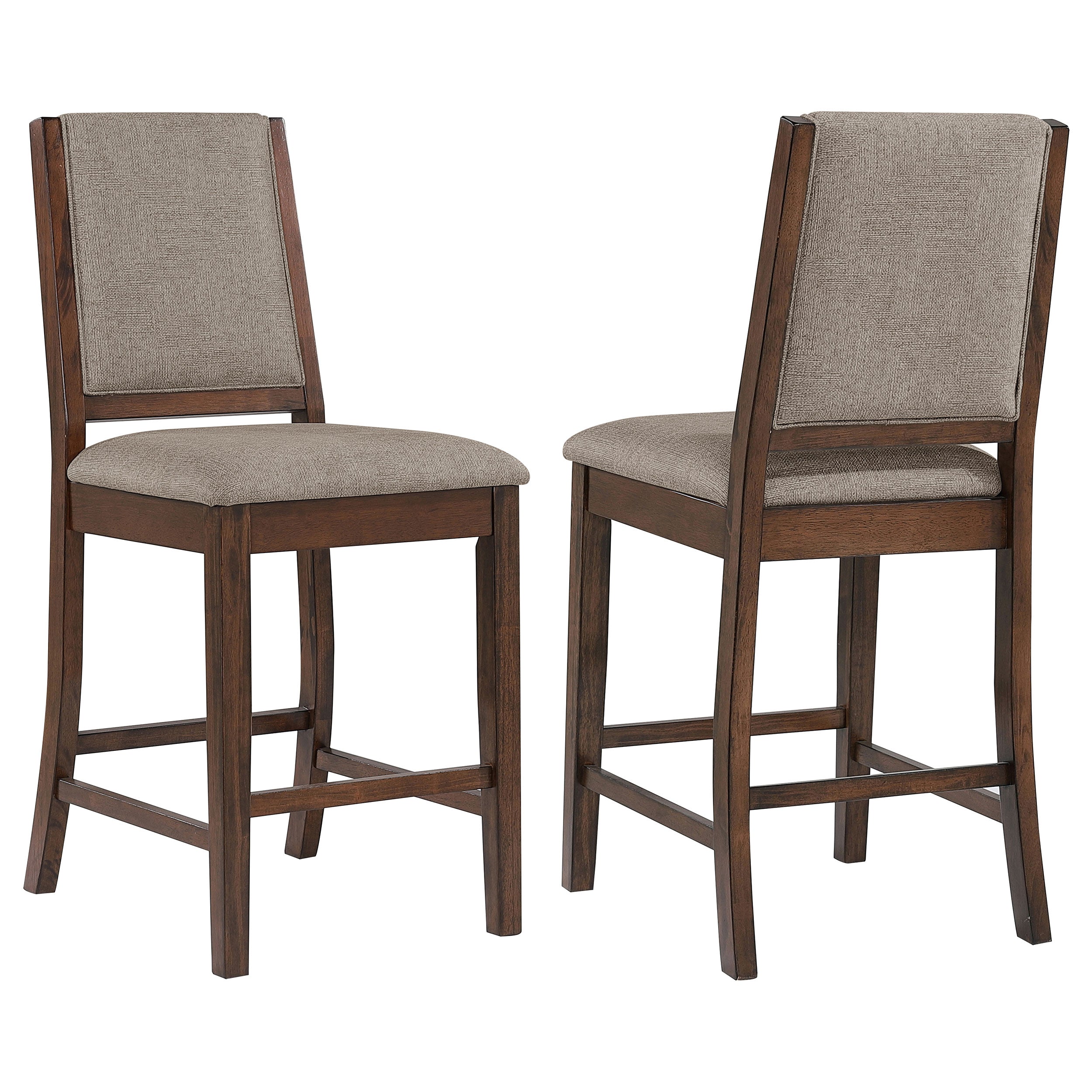 Dar Furniture - Coaster - Patterson Upholstered Counter Chair Mango Oak (Set of 2) - 108889
