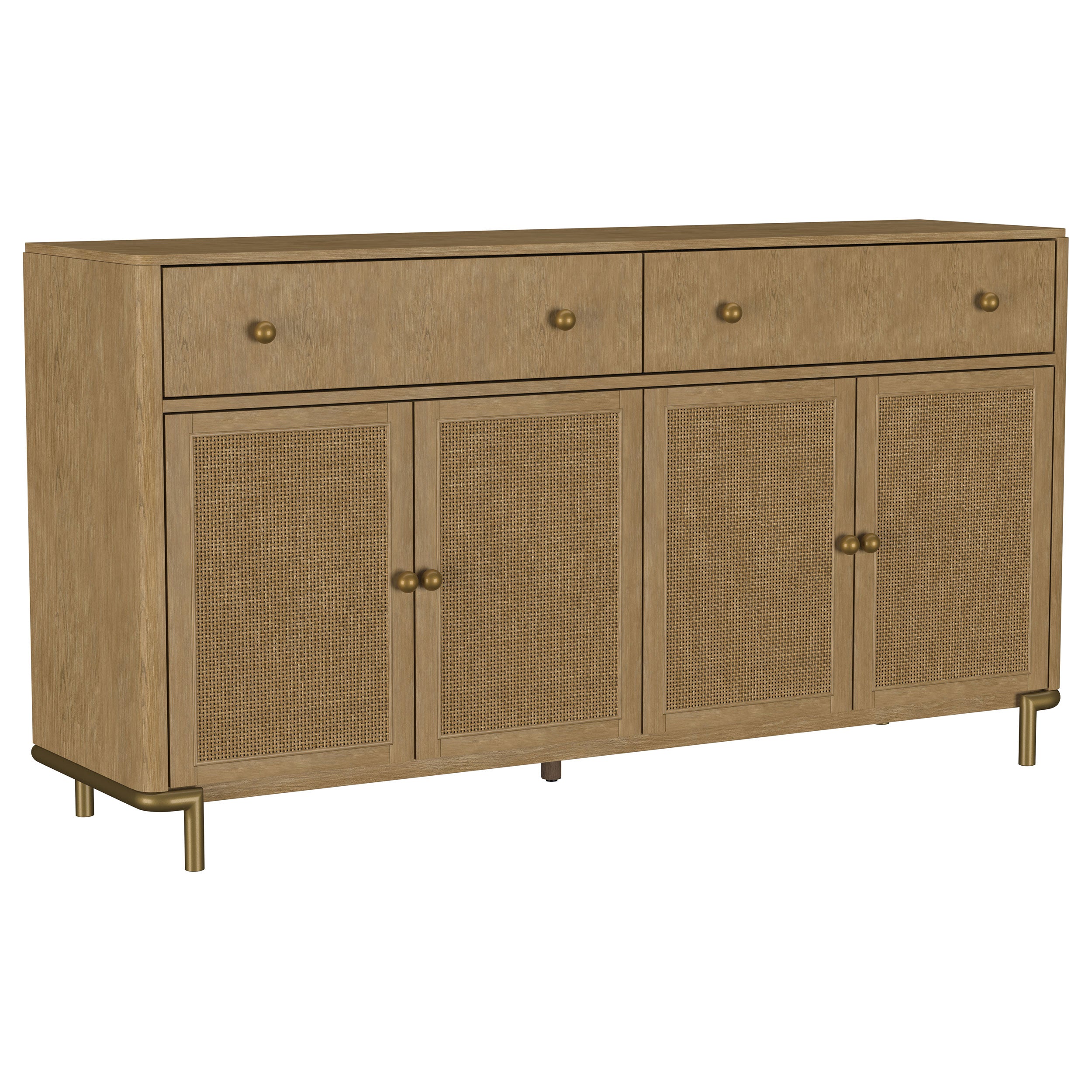 Dar Furniture - Coaster - Arini 2-drawer Cane Door Dining Sideboard Server Sand Wash - 108935SWD