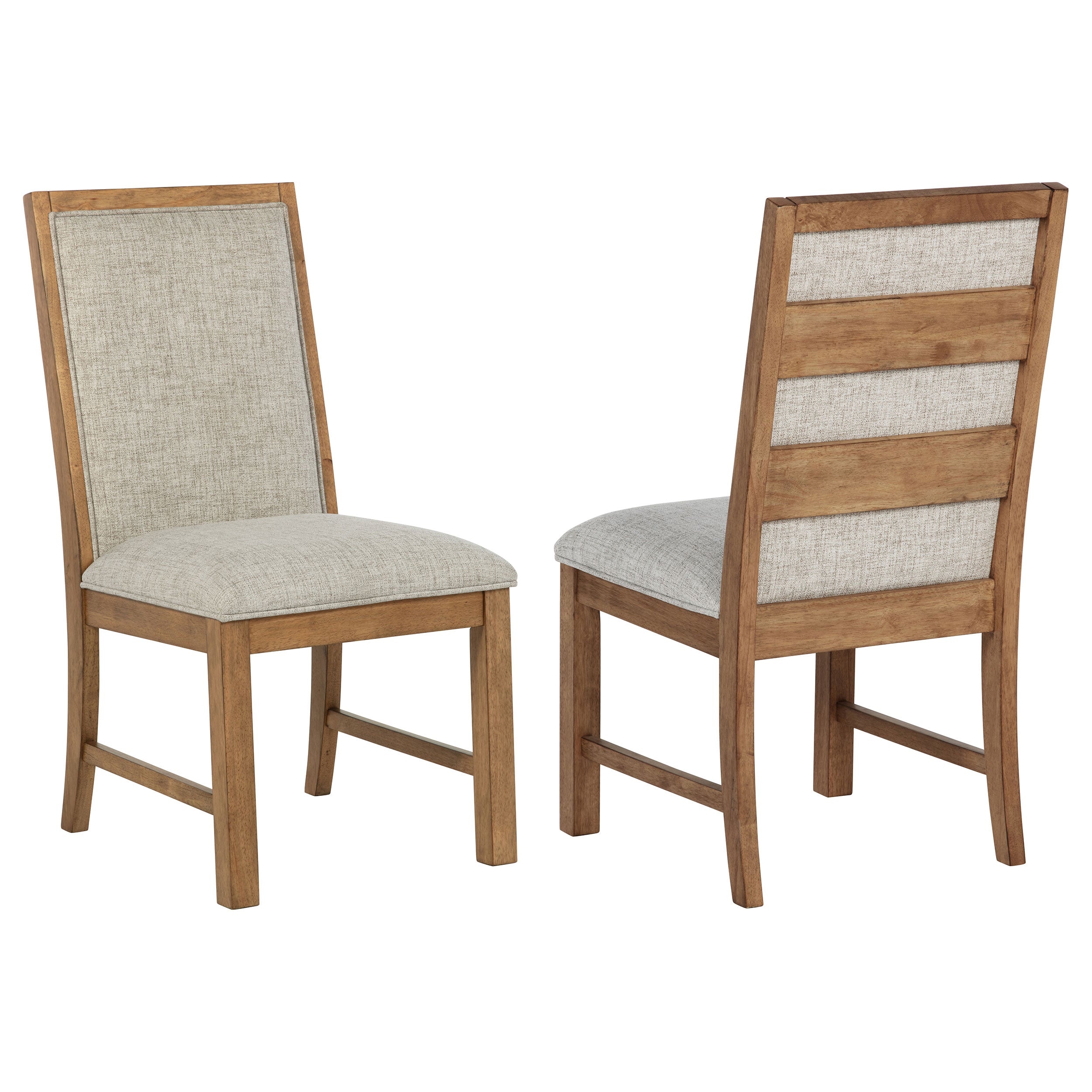 Dar Furniture - Coaster - Bruner Upholstered Side Chair Natural Brown (Set of 2) - 109102