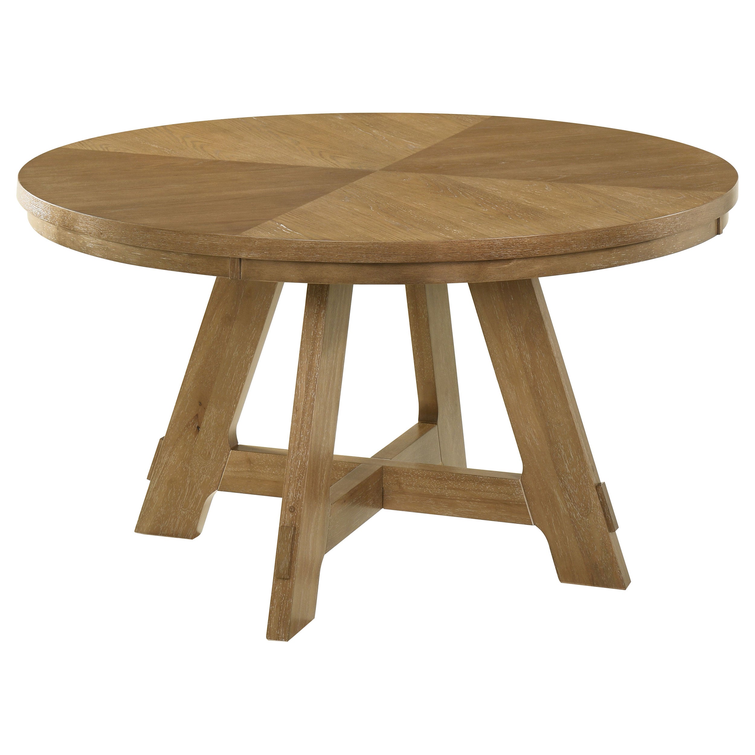 Dar Furniture - Coaster - Danvers Round 54-inch Wood Dining Table Brown Oak - 109150