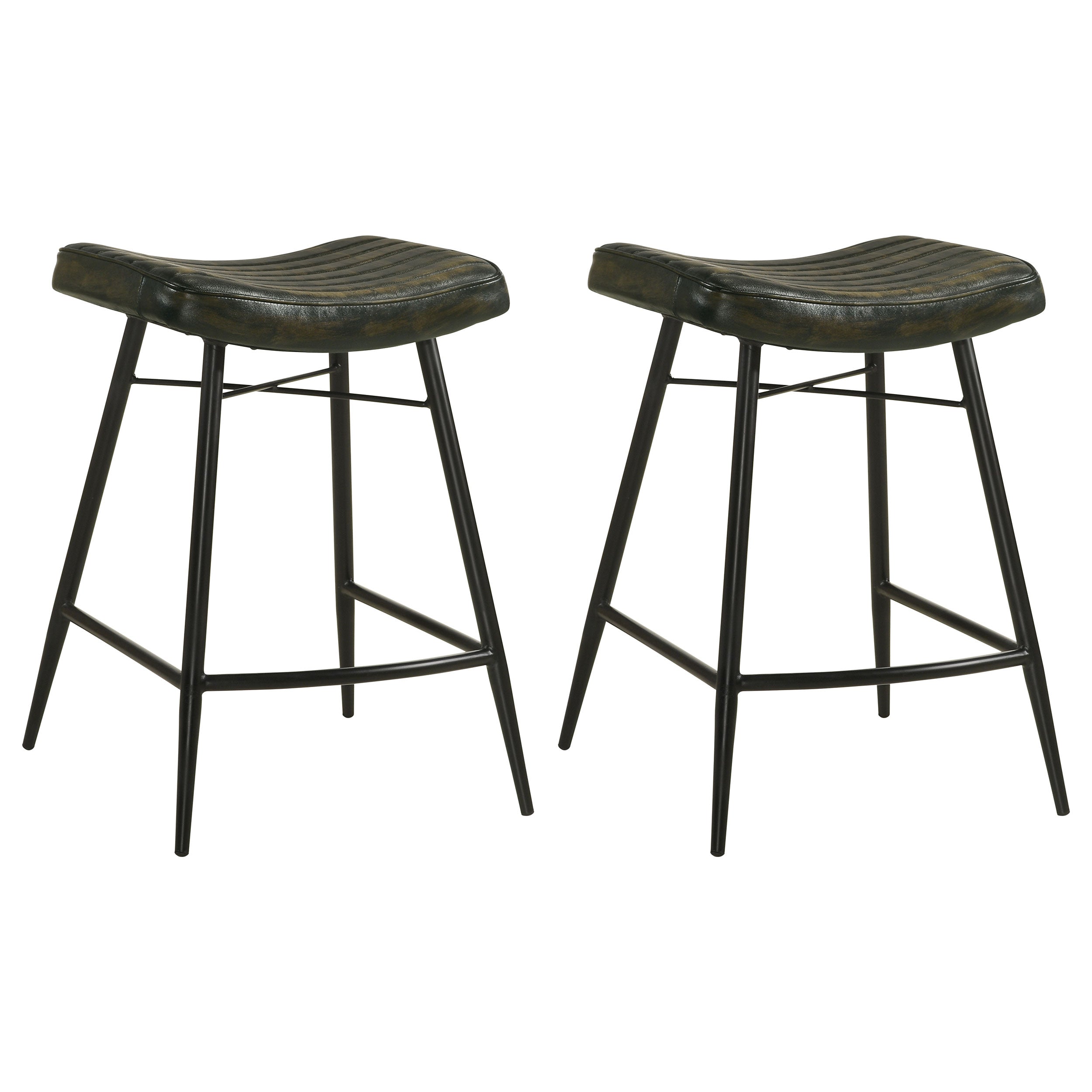 Dar Furniture - Coaster - Bayu Leather Upholstered Counter Stool Espresso (Set of 2) - 109258