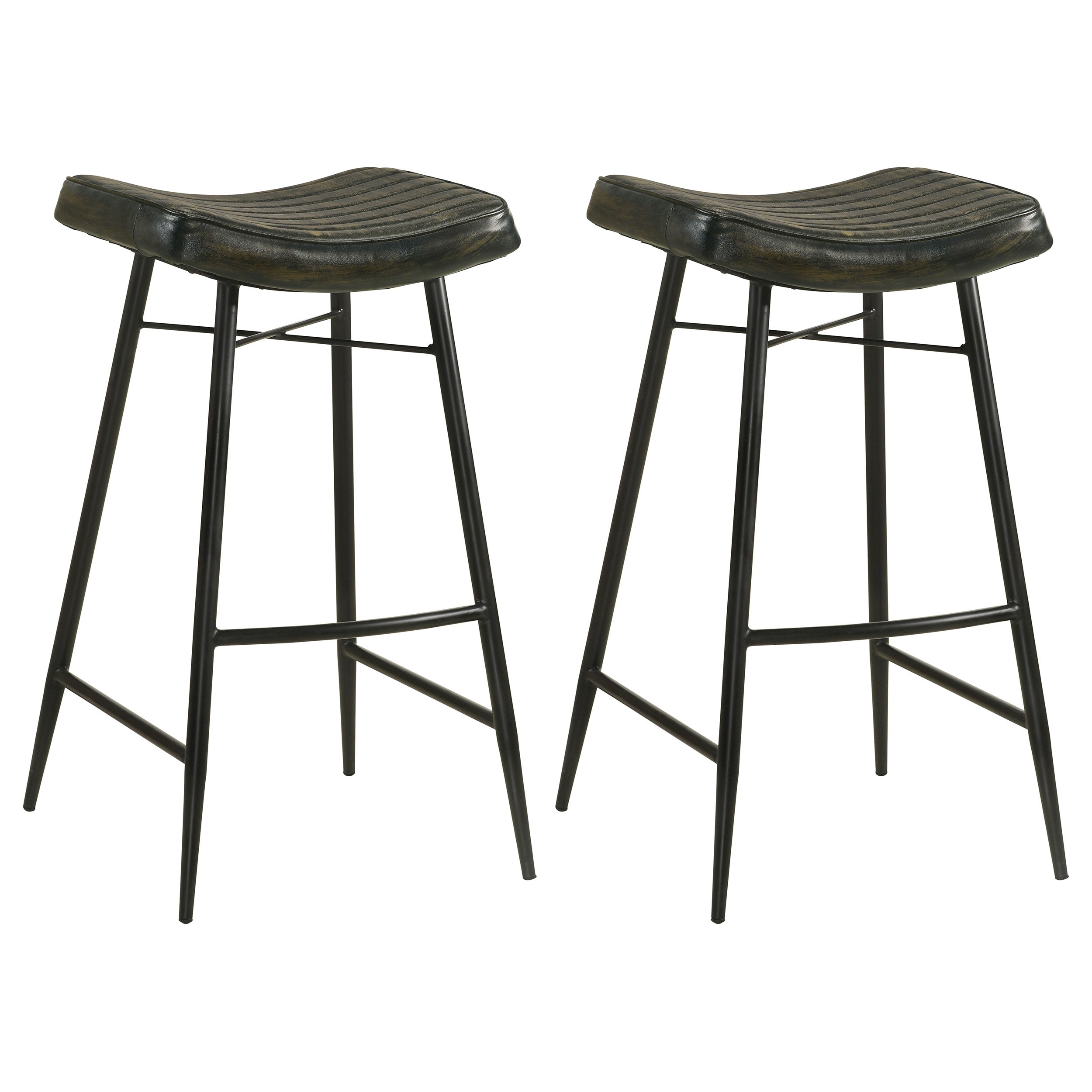 Dar Furniture - Coaster - Bayu Leather Upholstered Bar Stool Espresso (Set of 2) - 109259