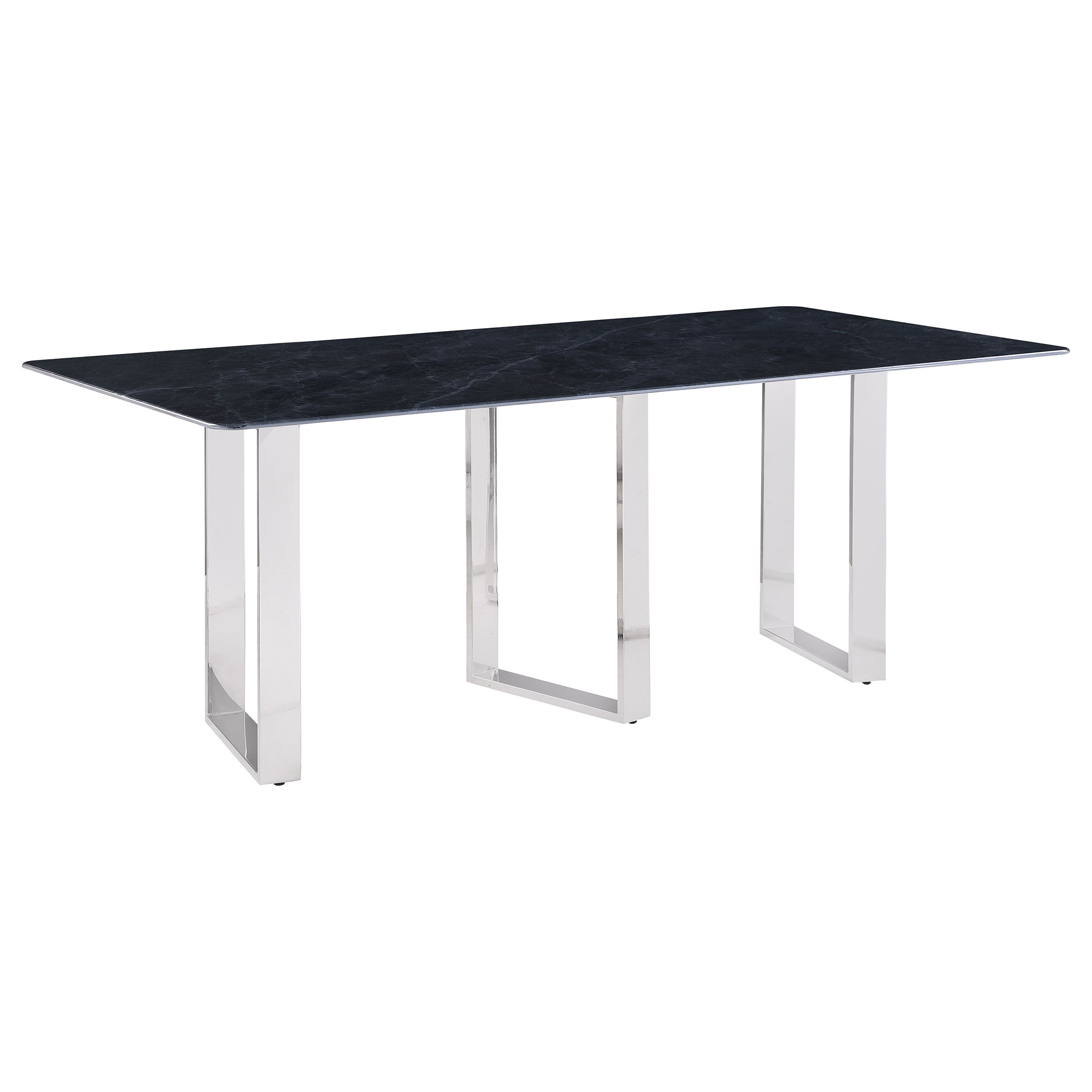Dar Furniture - Coaster - Desden 79-inch Rectangular Sintered Stone Dining Table Grey - 109361