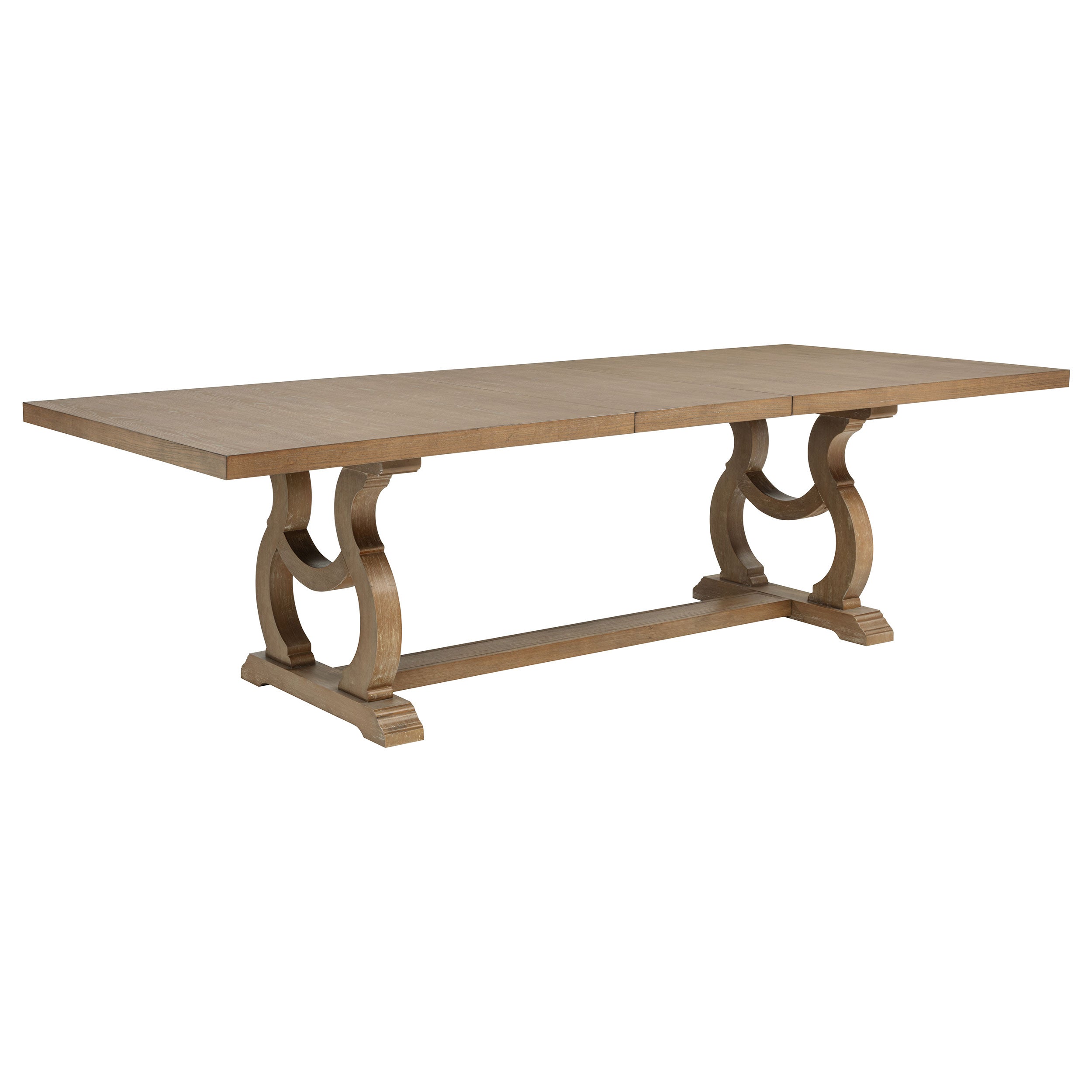 Dar Furniture - Coaster - Brockway 104-inch Extension Leaf Dining Table Barley Brown - 110291