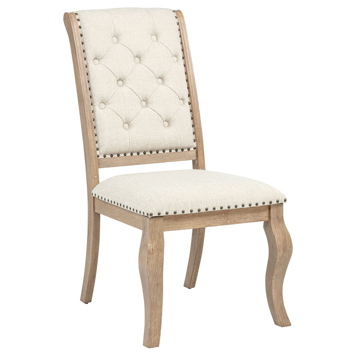 Brockway Upholstered Dining Chair Barley Brown (Set of 2)