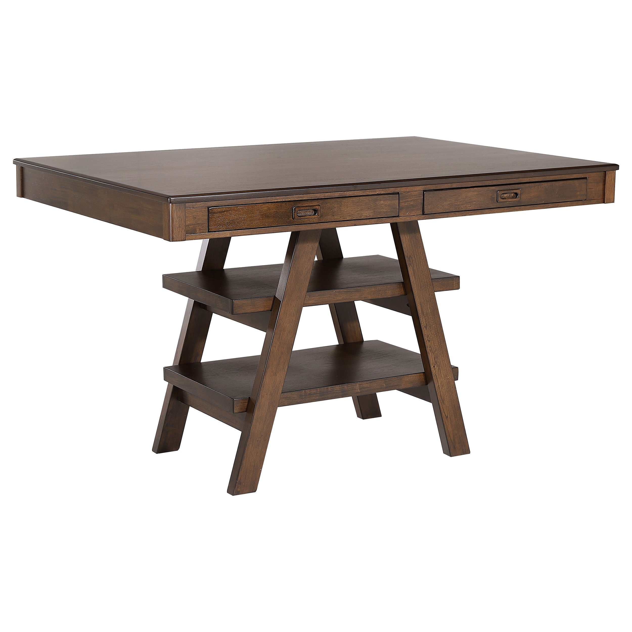 Dar Furniture - Coaster - Dewey Rectangular 60-inch Counter Height Dining Table Walnut - 115208