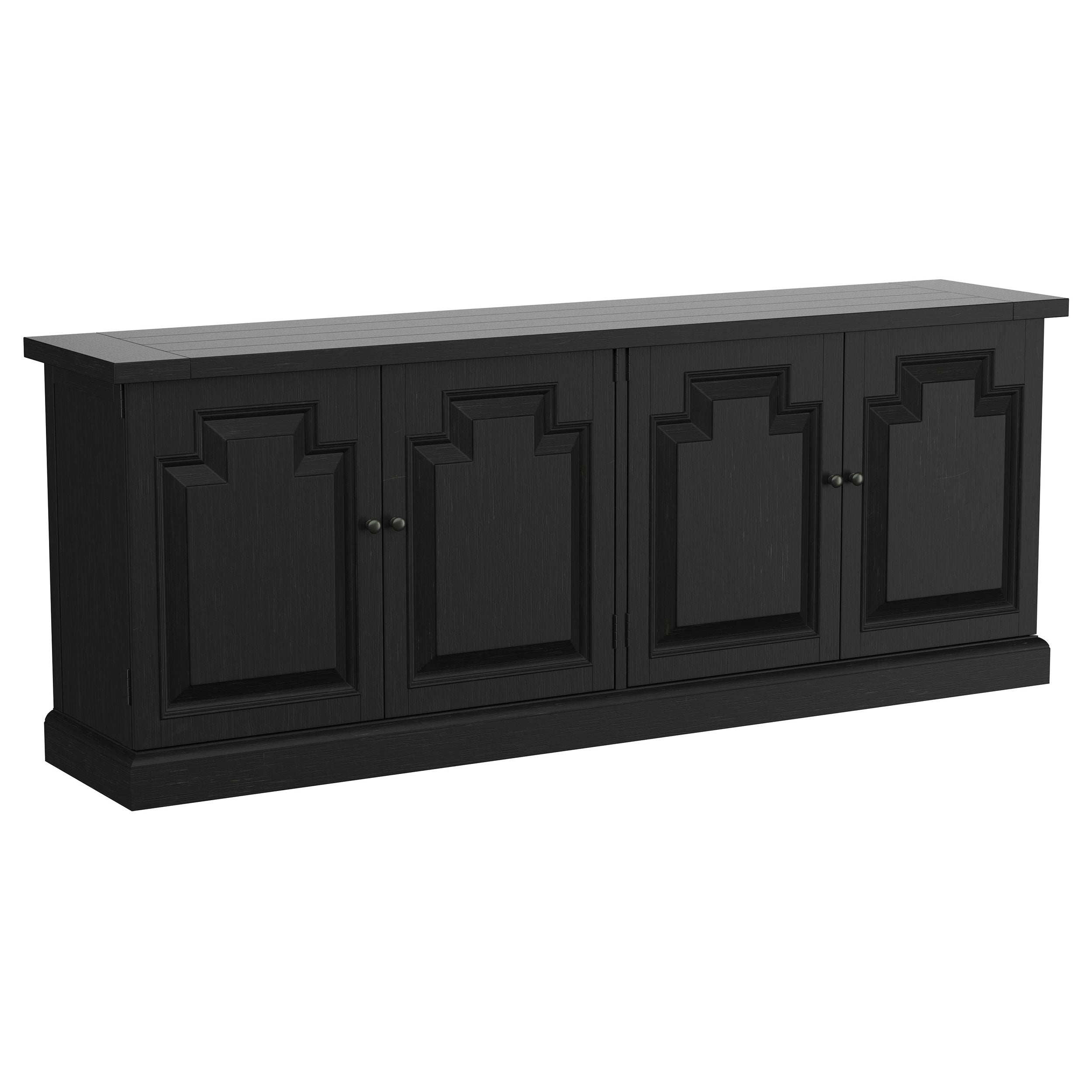 Dar Furniture - Coaster - Florence 4-door Dining Sideboard Buffet Distressed Black - 115535