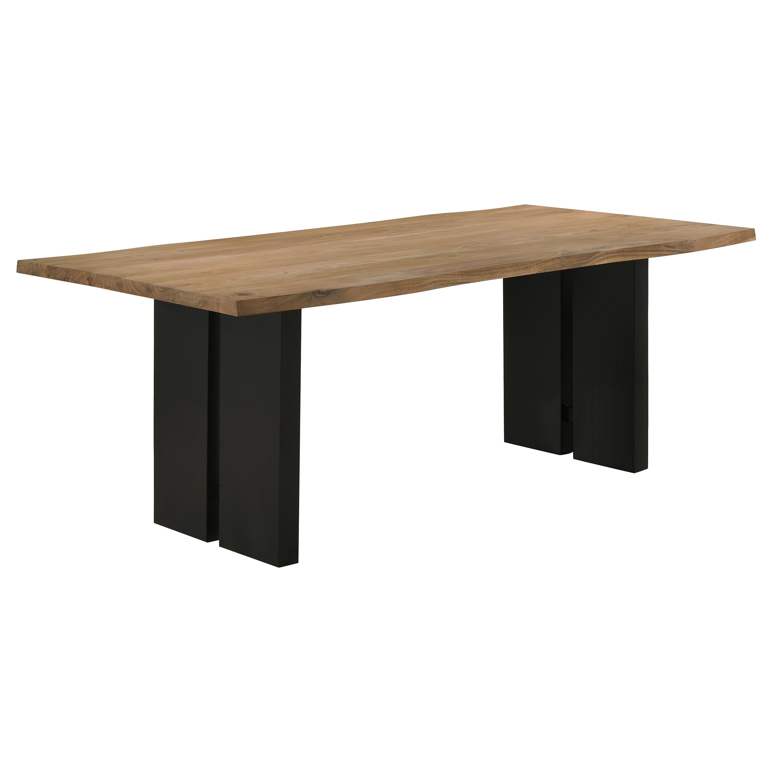 Dar Furniture - Coaster - Bradshaw 80-inch Live Edge Wood Dining Table Natural Acacia - 115541