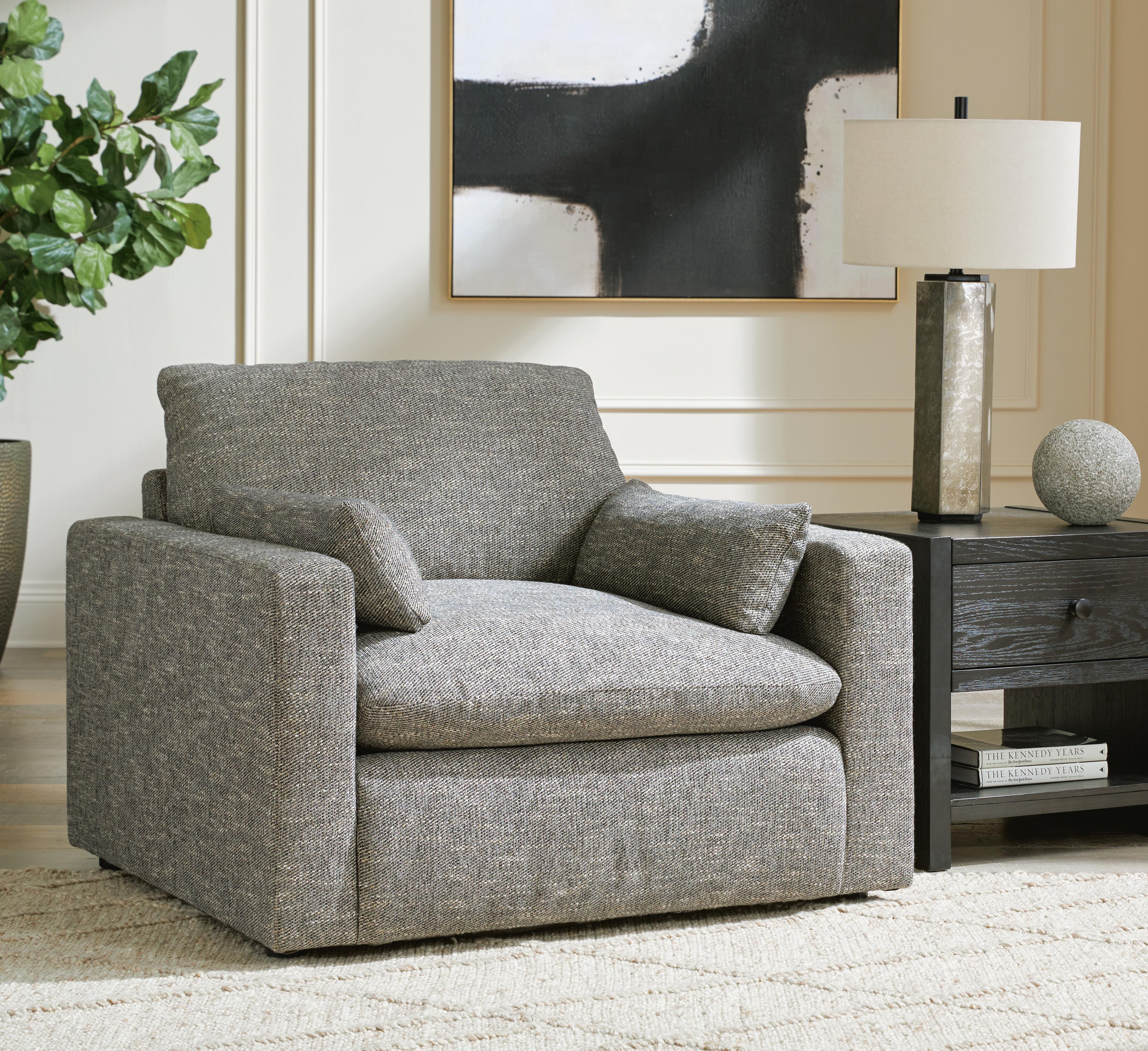 Dar Furniture - Ashley Furniture - Dramatic Oversized Chair - Chair and a Half / Granite - 1170223