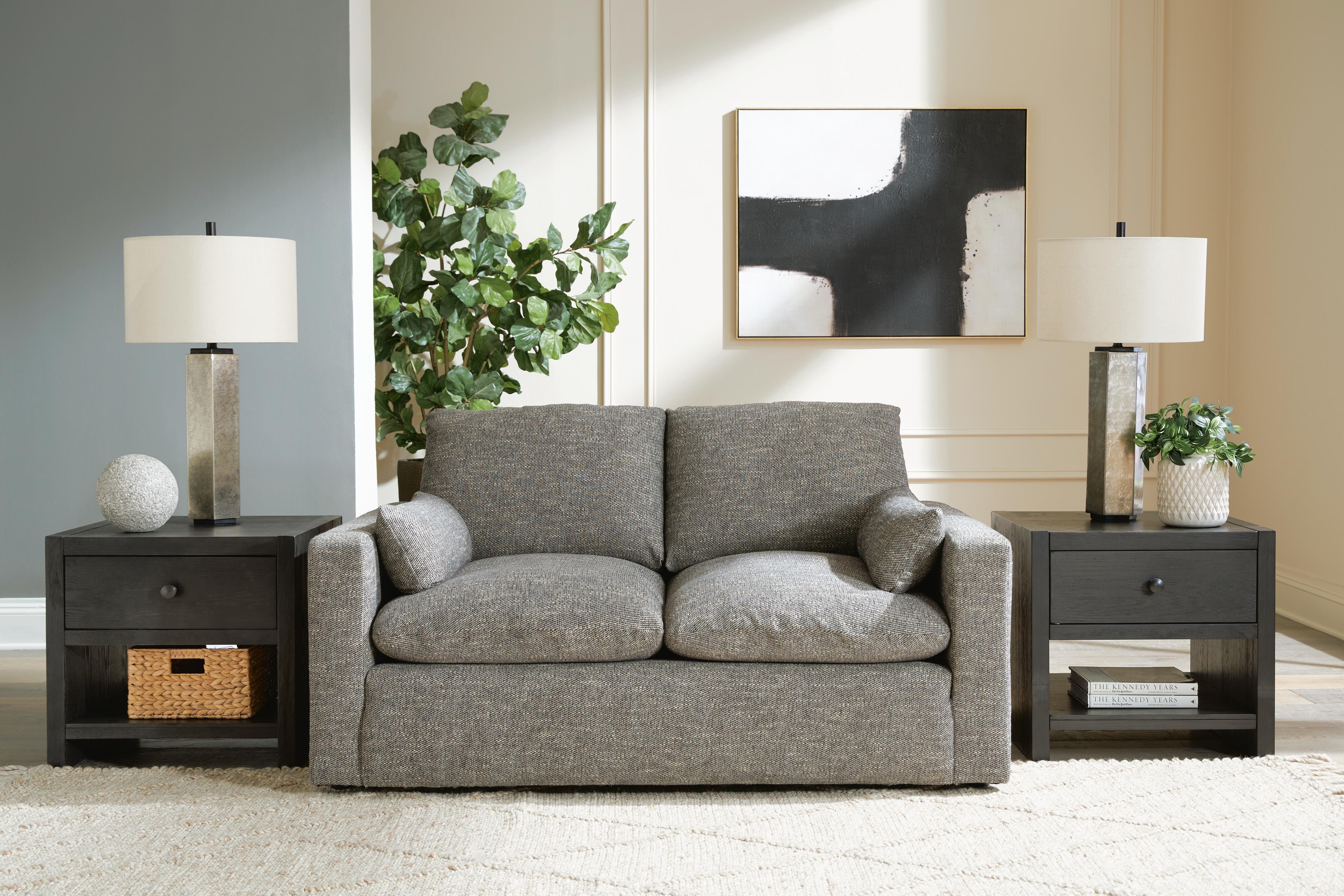 Dar Furniture - Ashley Furniture - Dramatic Loveseat - Loveseat / Granite - 1170235