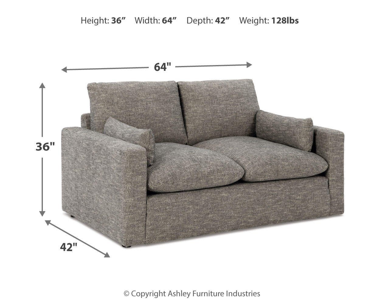Dramatic Loveseat