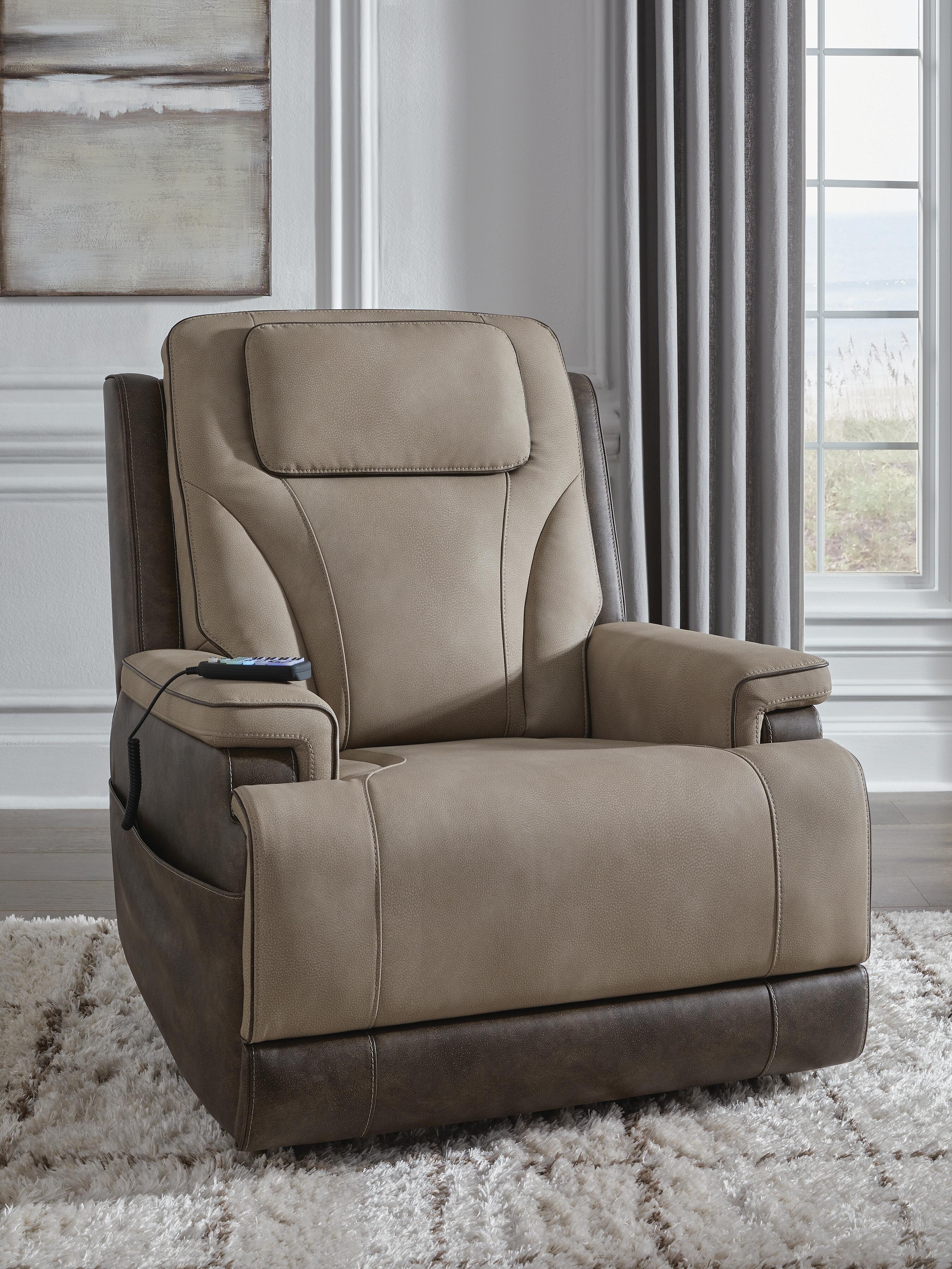 Dar Furniture - Ashley Furniture - 4Z-Peaceful Pause Power Lift Recliner - Power Lift Recliner / Sand - PC1210312