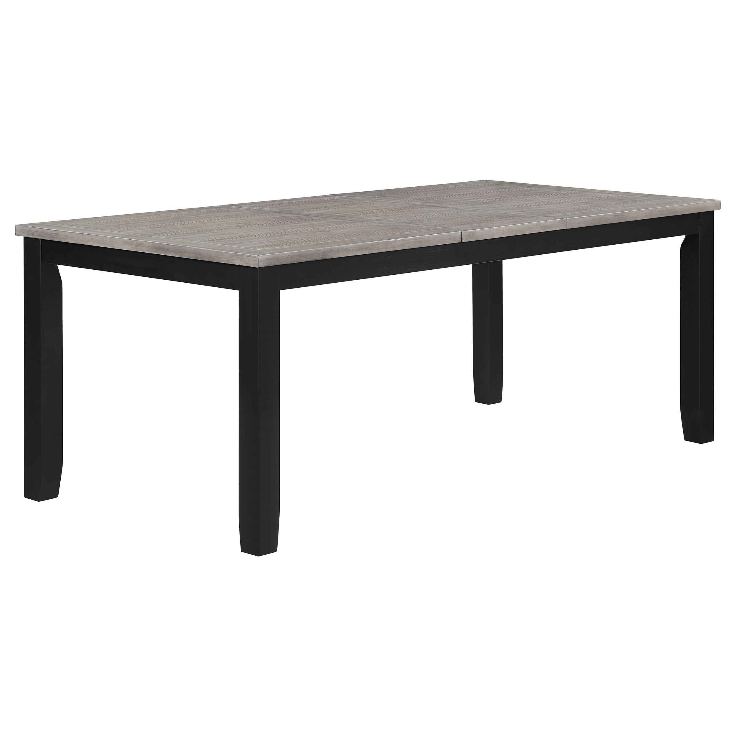 Dar Furniture - Coaster - Elodie Rectangular 78-inch Extension Leaf Dining Table Black - 121221