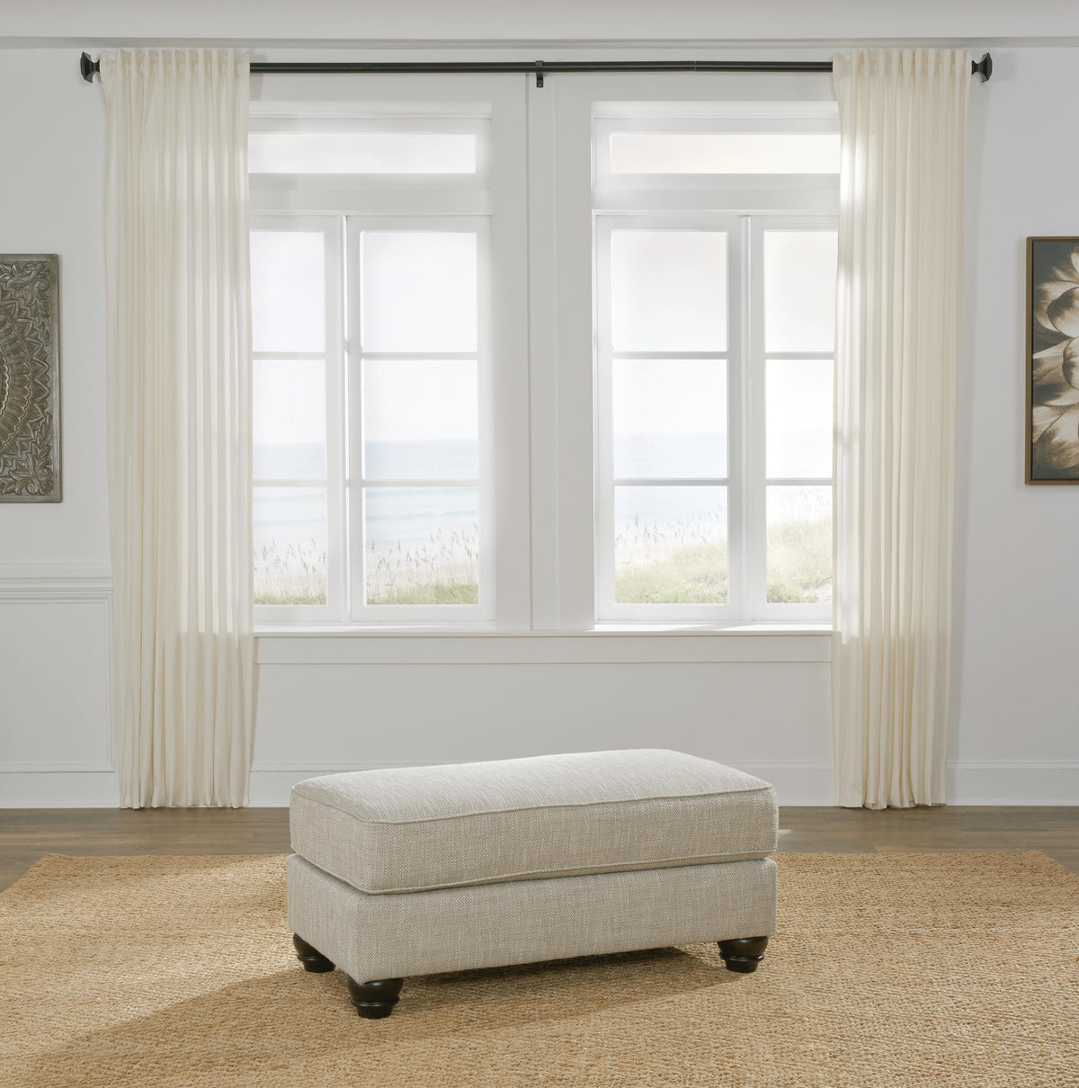 Dar Furniture - Ashley Furniture - Asanti Ottoman - Ottoman / Fog - 1320114