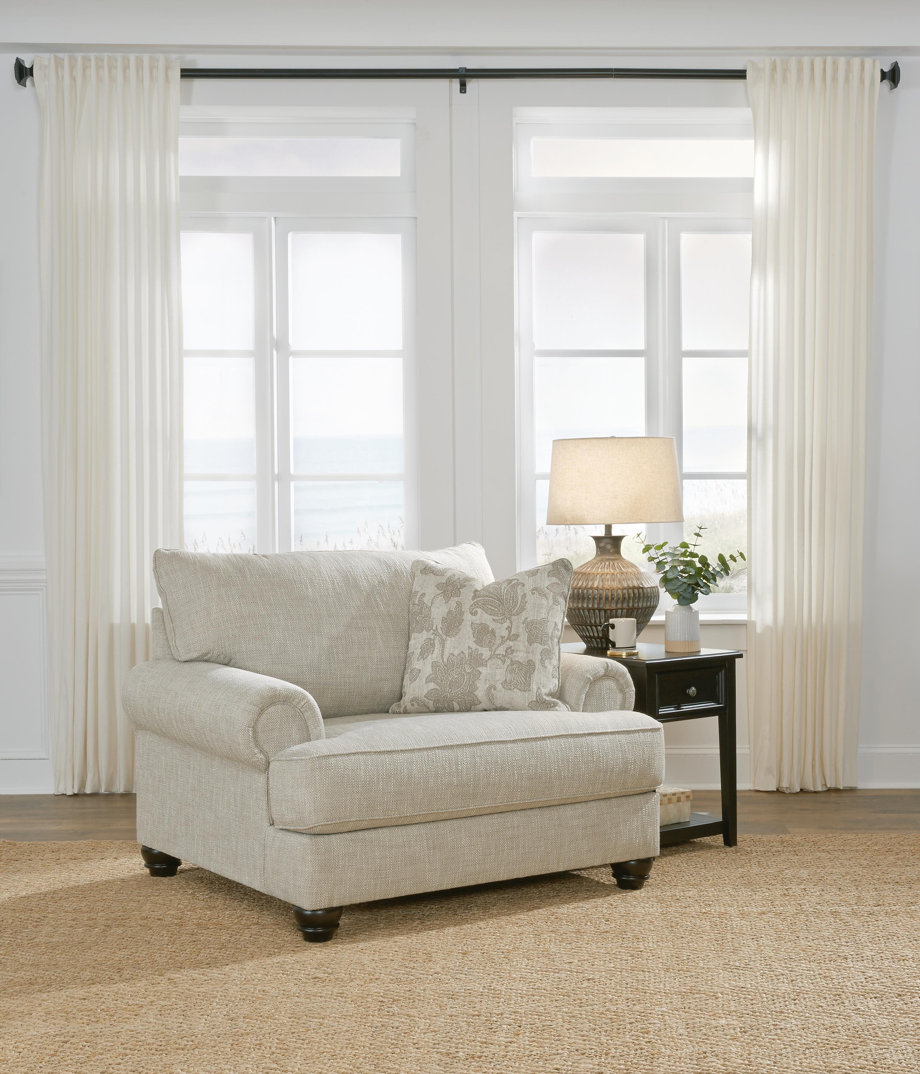 Dar Furniture - Ashley Furniture - Asanti Oversized Chair - Chair and a Half / Fog - 1320123