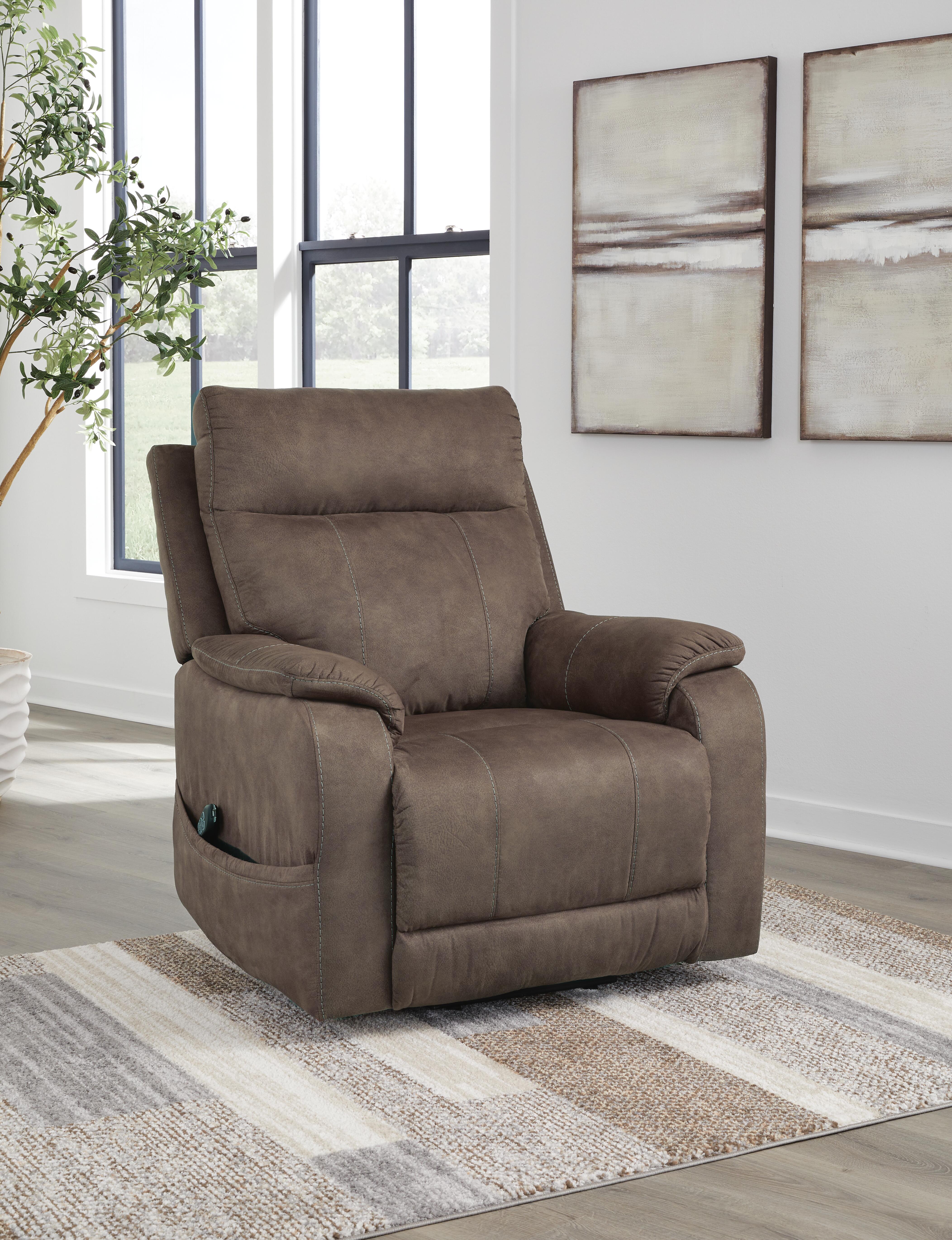 Dar Furniture - Ashley Furniture - Crestmeade Power Lift Recliner - Power Lift Recliner / Espresso - 1350412
